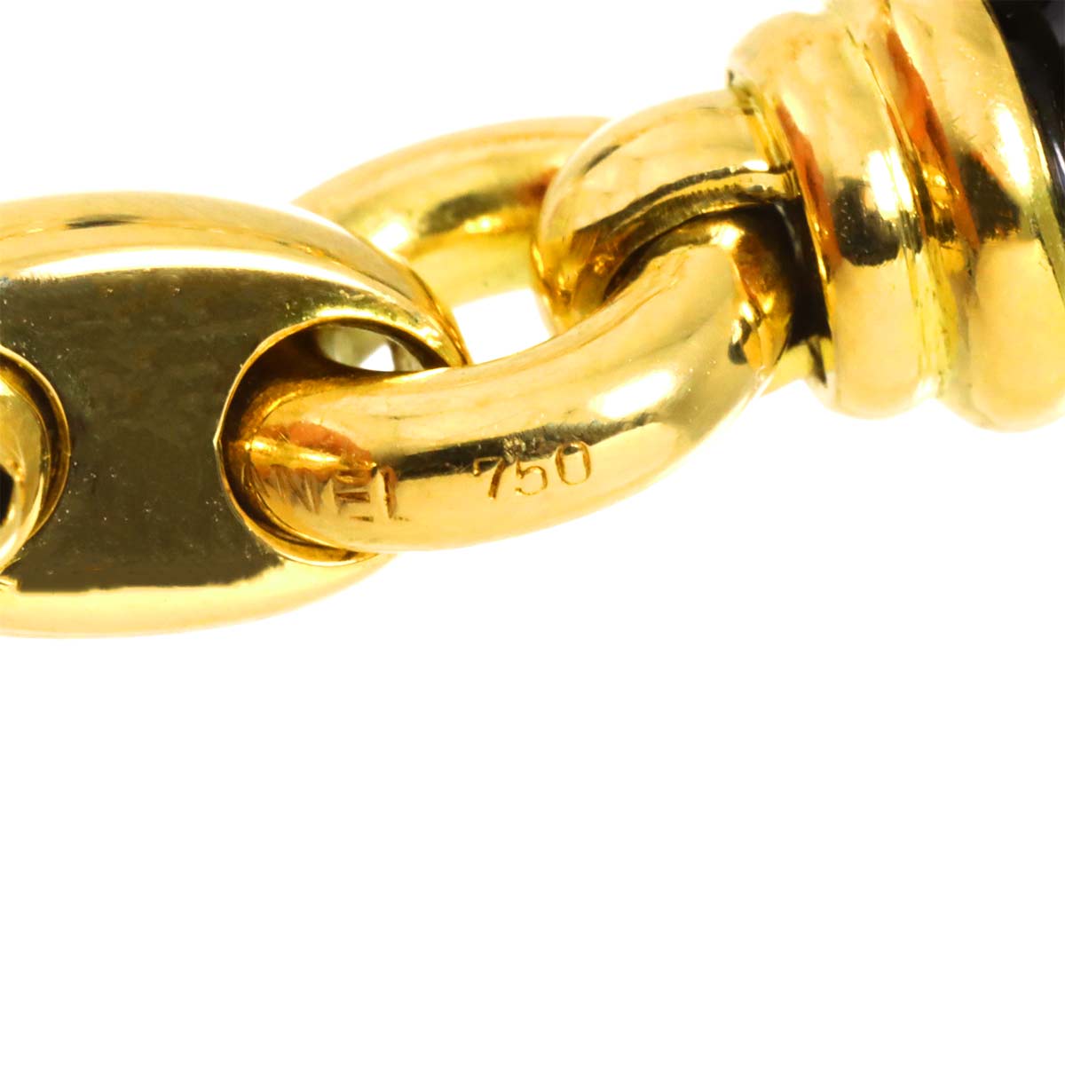 Onyx Necklace 18K Yellow Gold 750