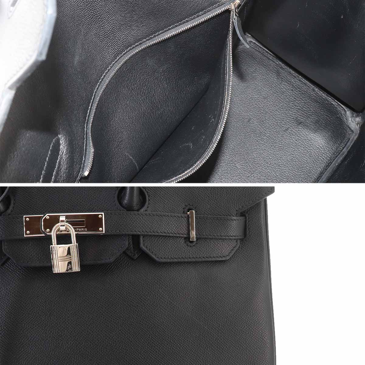 Birkin 35 Veau Epsom Black Hand Bag Purse