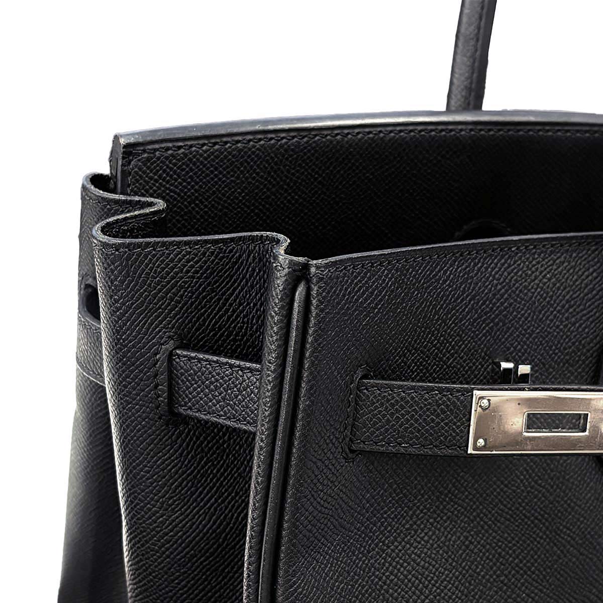 Birkin 35 Veau Epsom Black Hand Bag Purse