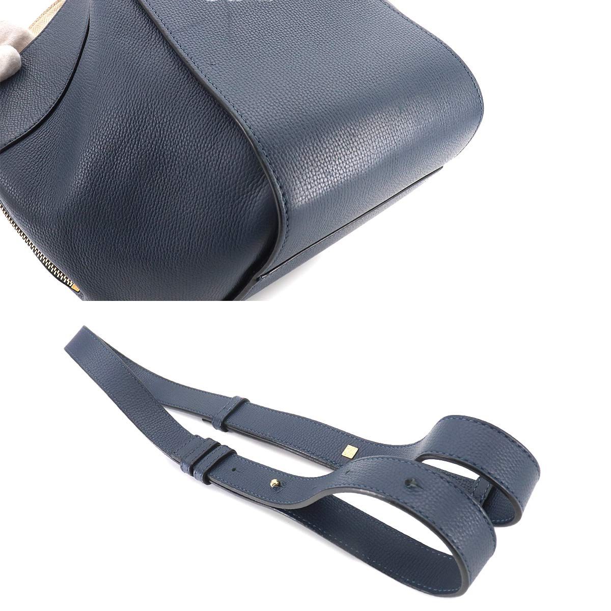 Hammock Small Hand Shoulder Bag Leather Navy Purse