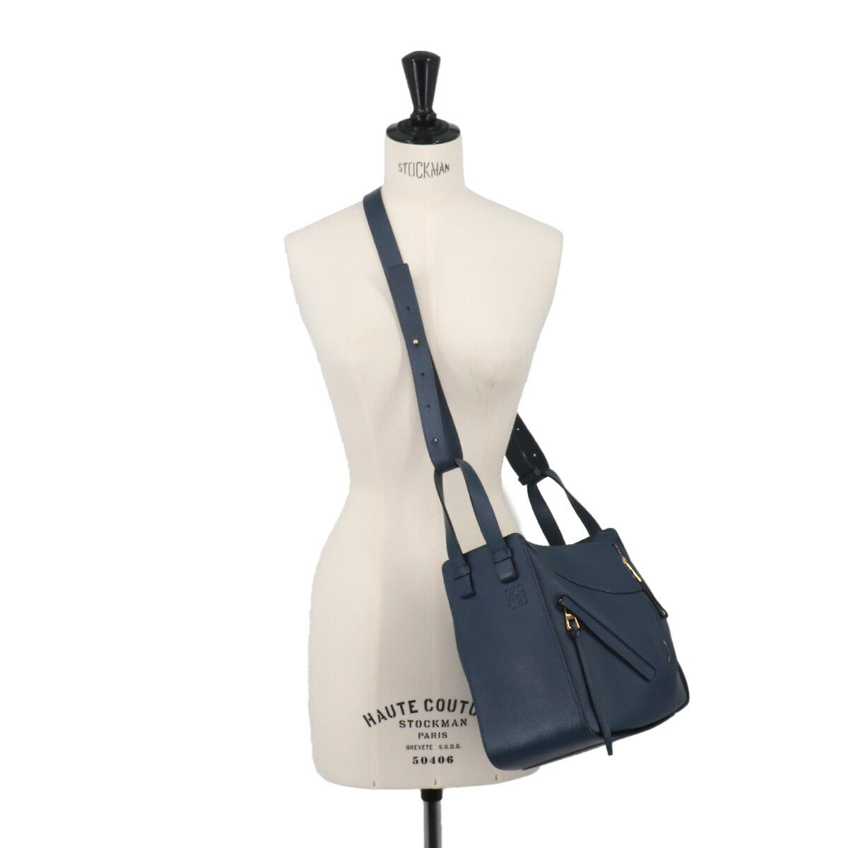 Hammock Small Hand Shoulder Bag Leather Navy Purse