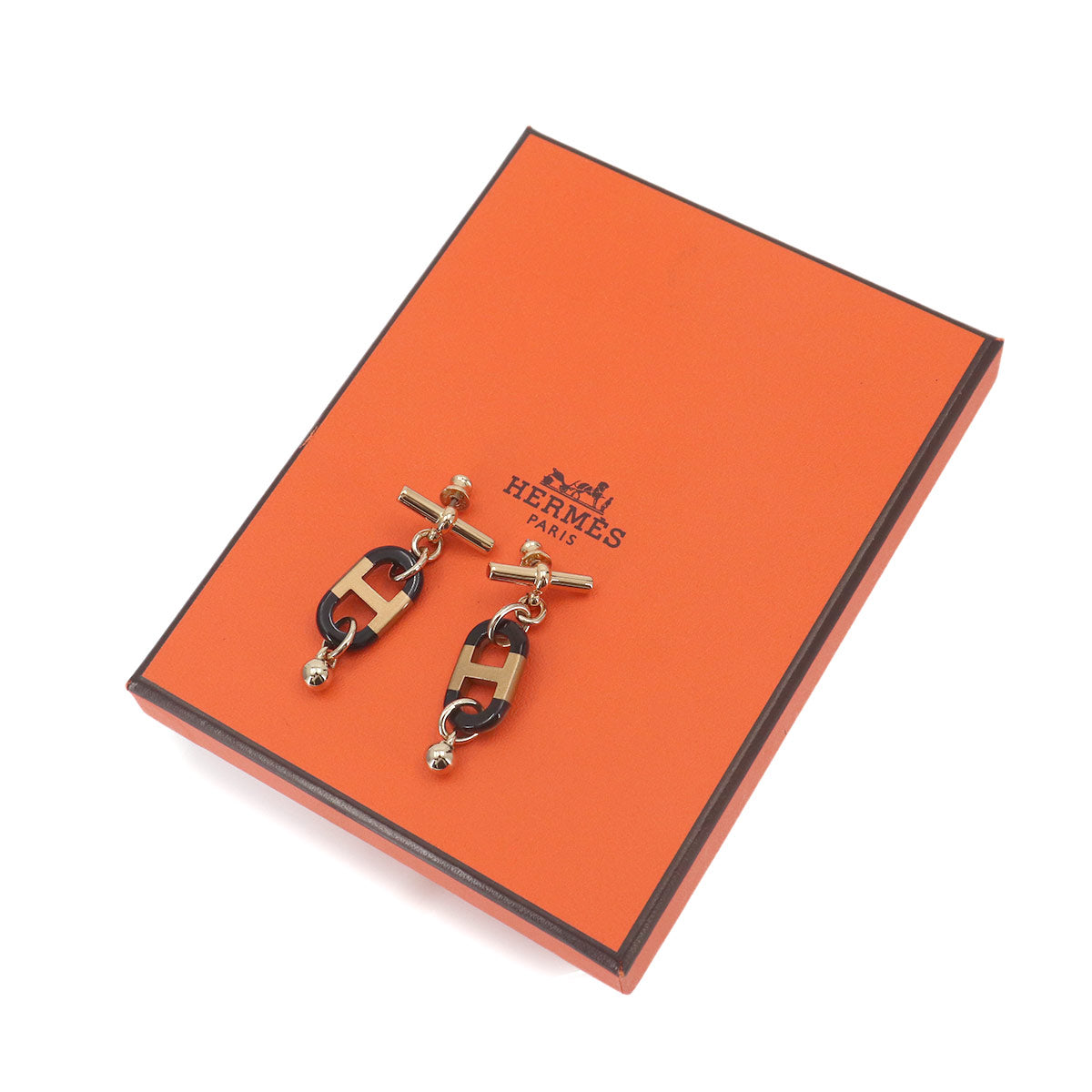 Sur Mer PM Earrings Buffalo Horn Brown Gold Accessory