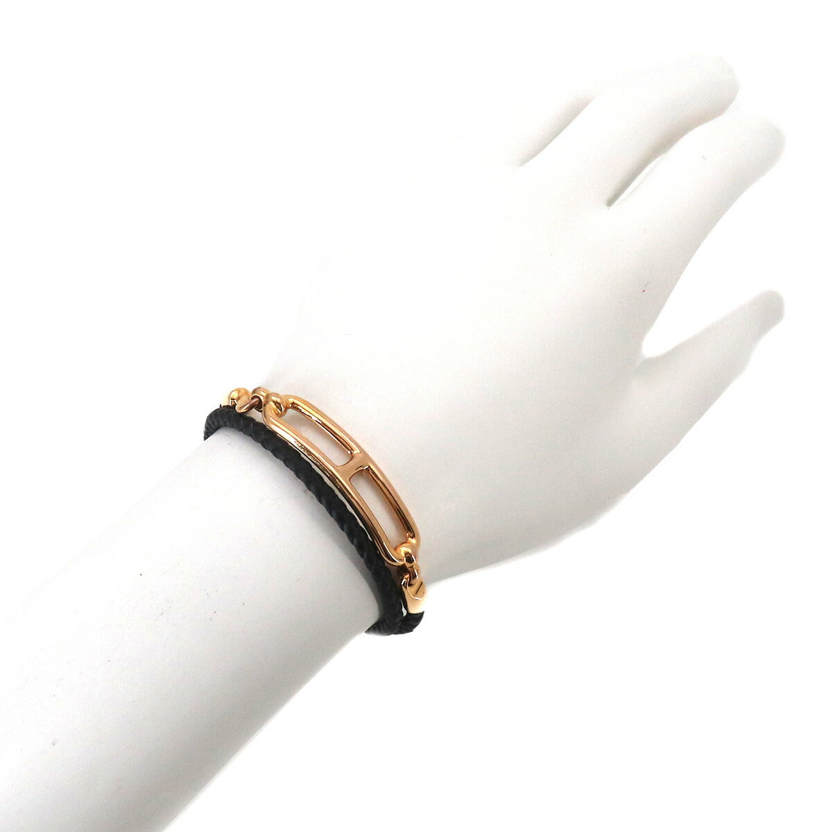 Roulis Double Tour Bracelet Leather Black
