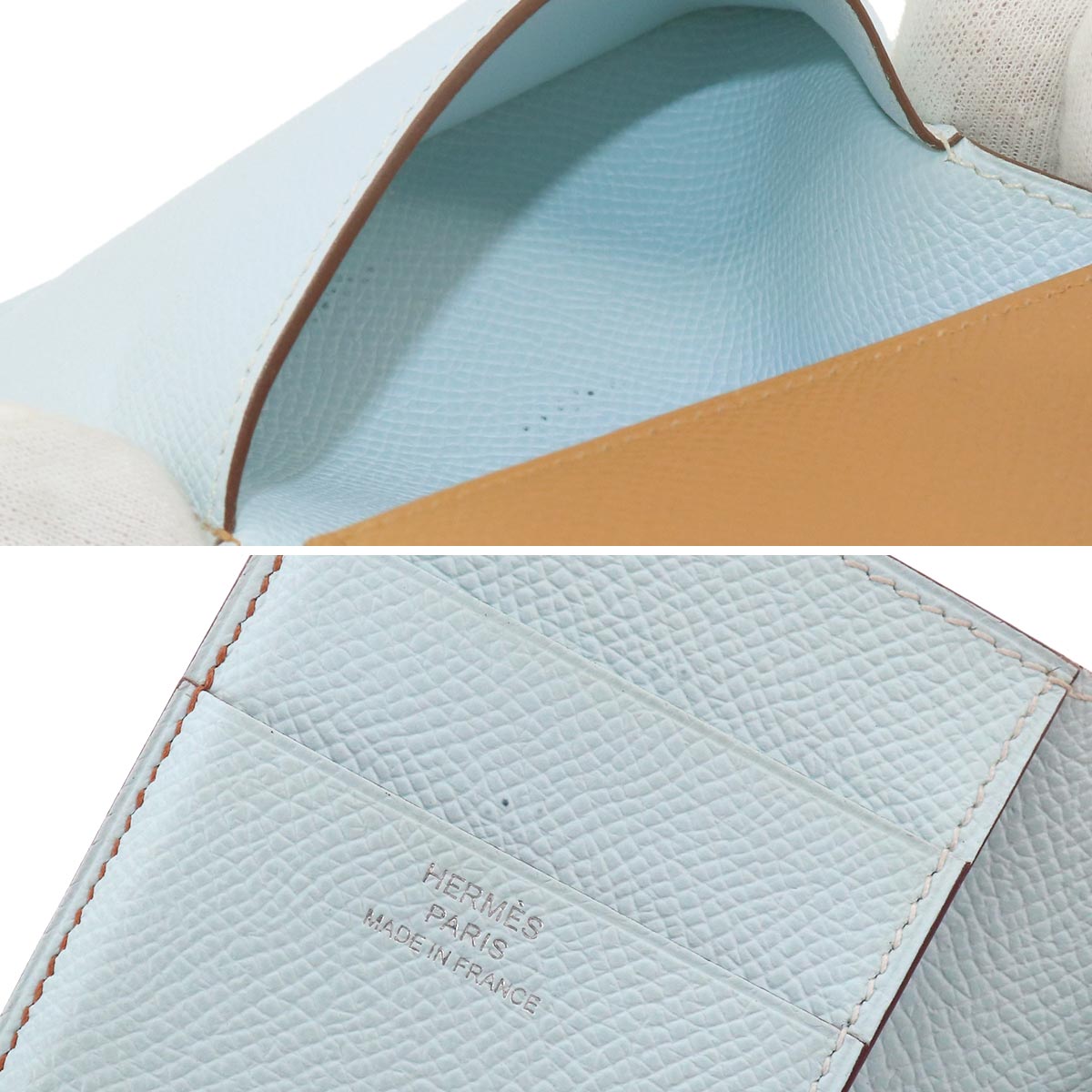 Bearn Combine Verso Compact Wallet Epsom Sesame Blue brume