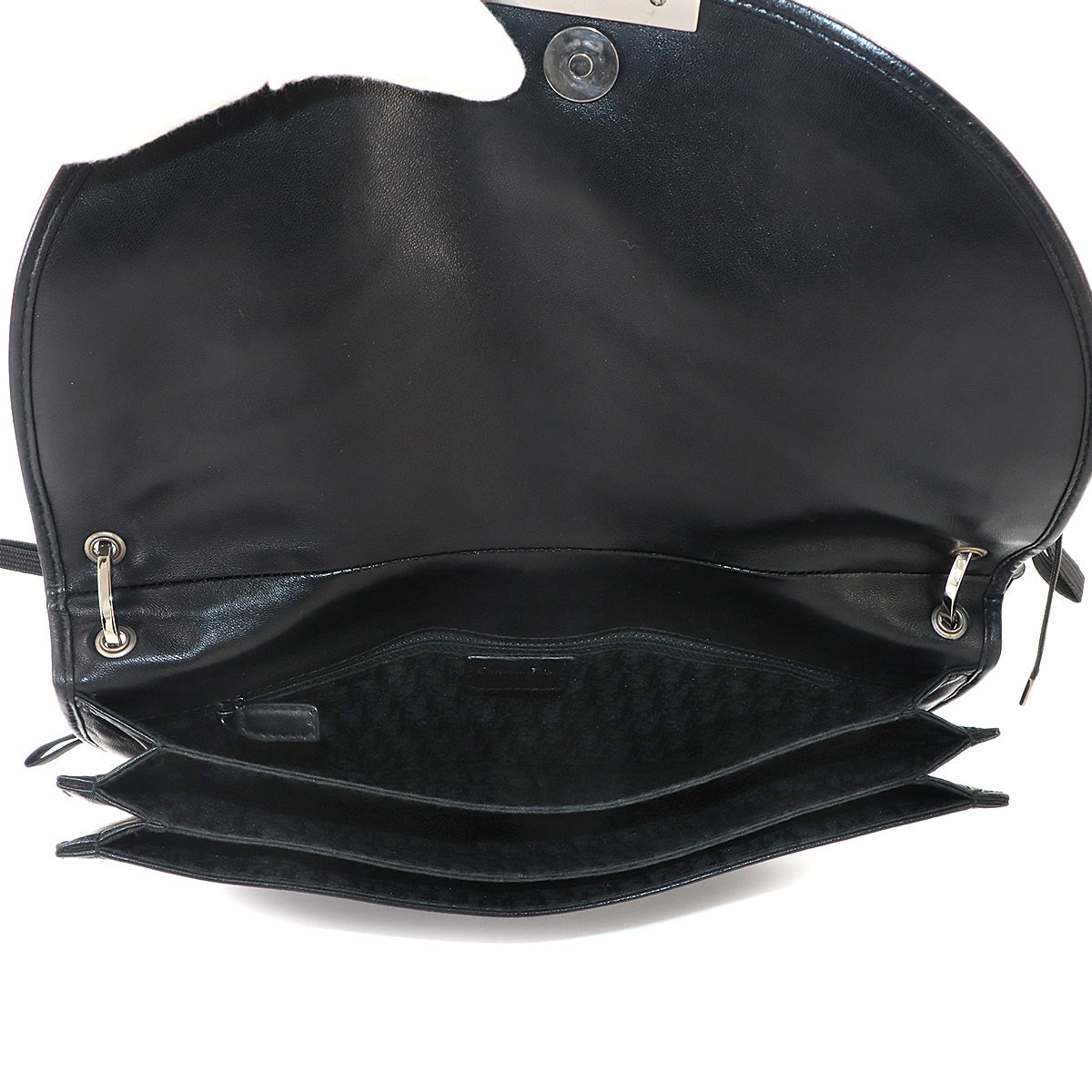 Admit It Shoulder Bag Leather Black Corset Purse
