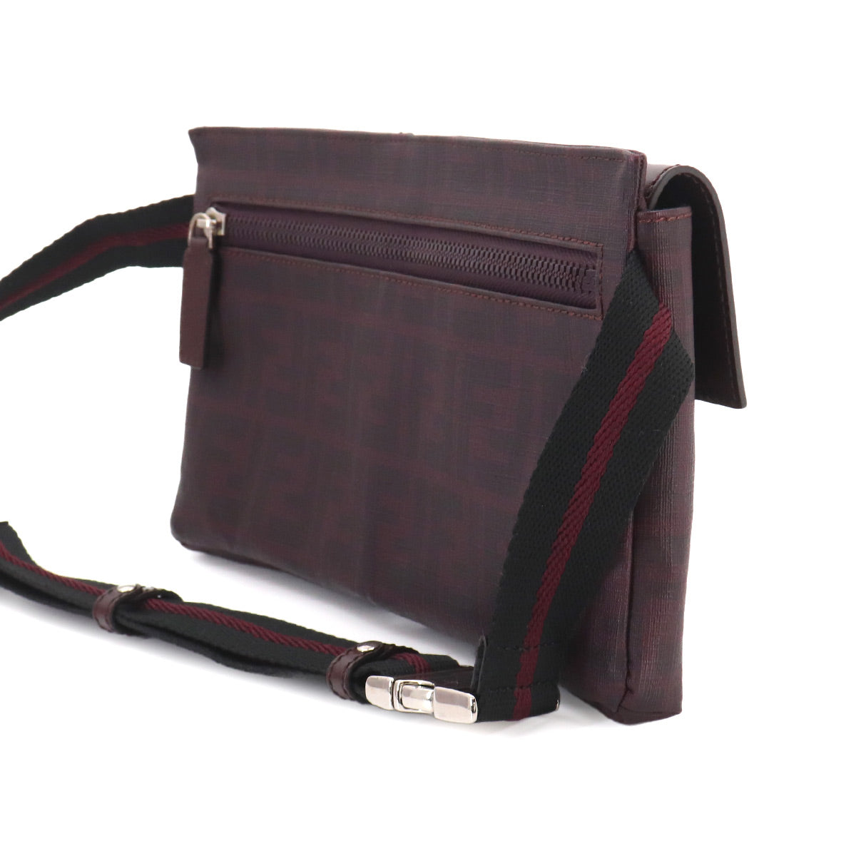 Zucca Belt Bag Crossbody Bag PVC Bordeaux 7VA280 Purse