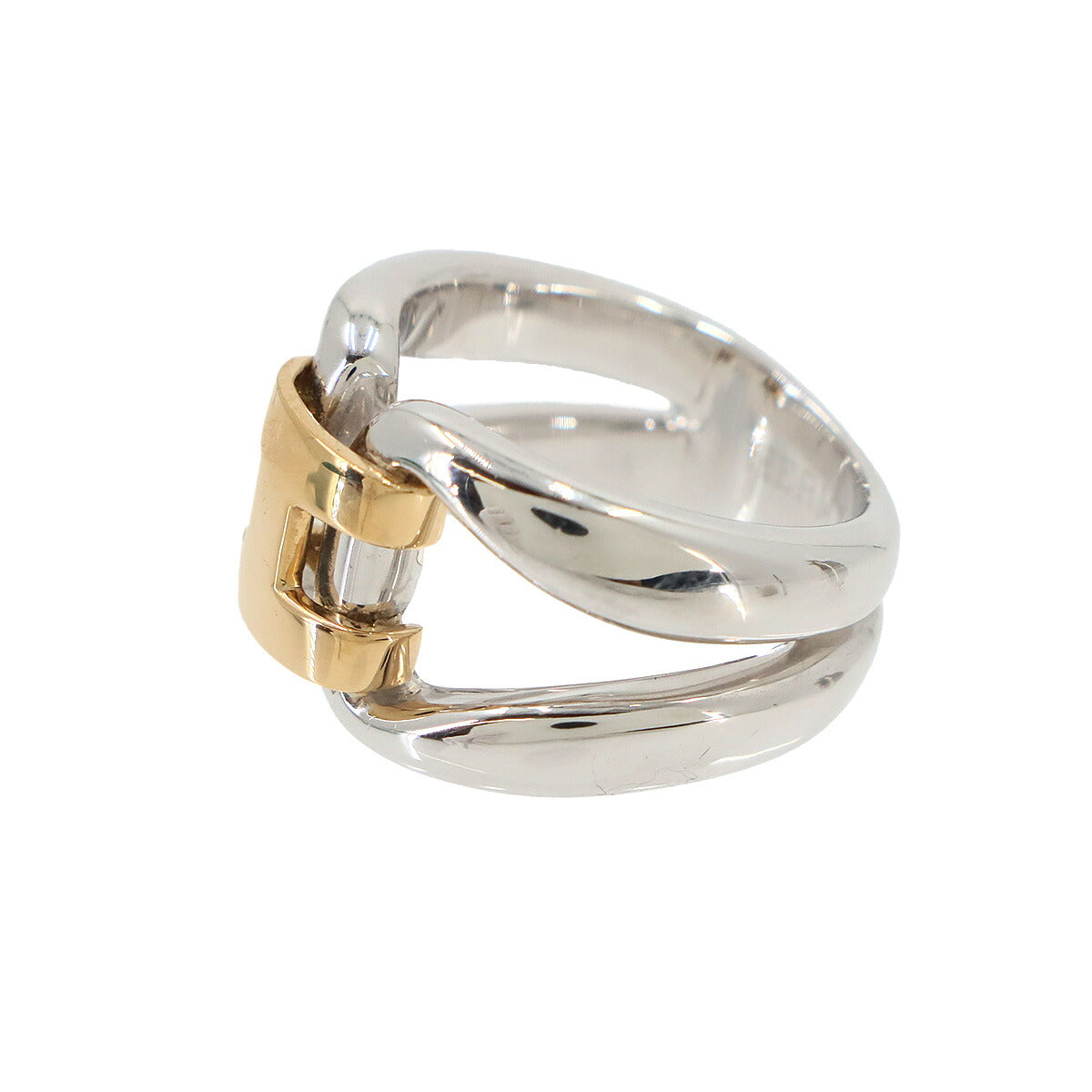 History Vintage Ring Silver SV Ag 925 750 K18 51 Accessory