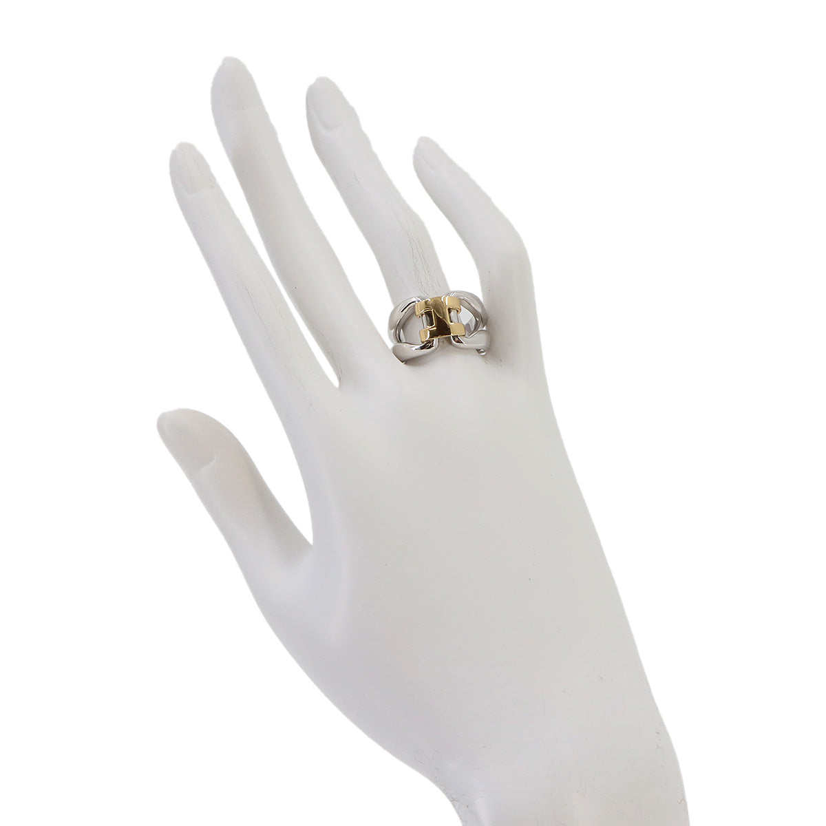 History Vintage Ring Silver SV Ag 925 750 K18 51 Accessory