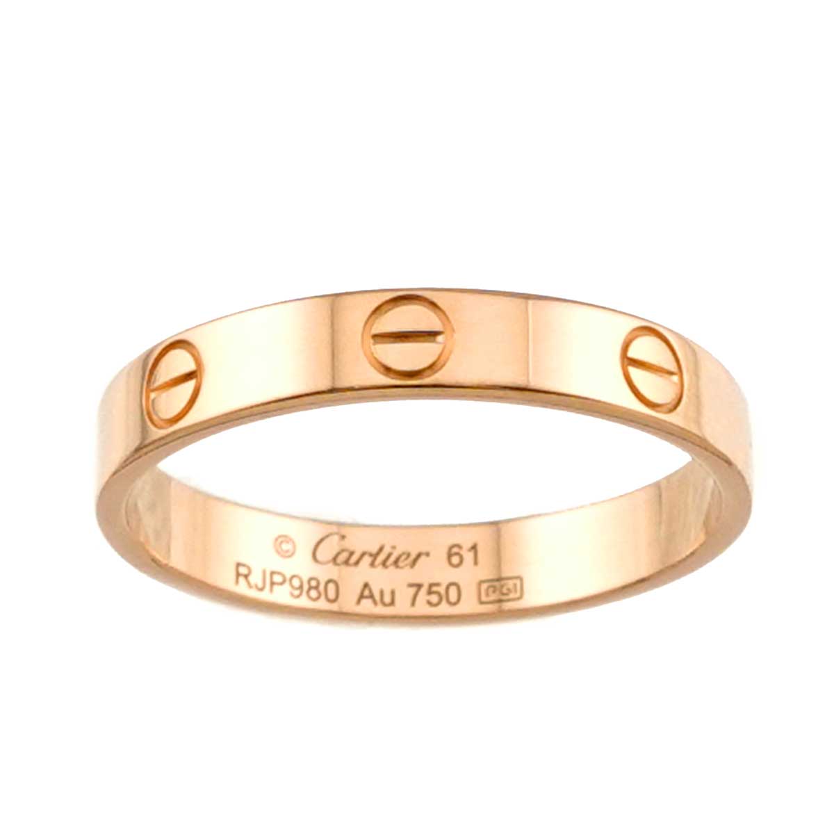 Mini Love Ring 18K Pink Gold 750 size61 9-9.5(US)