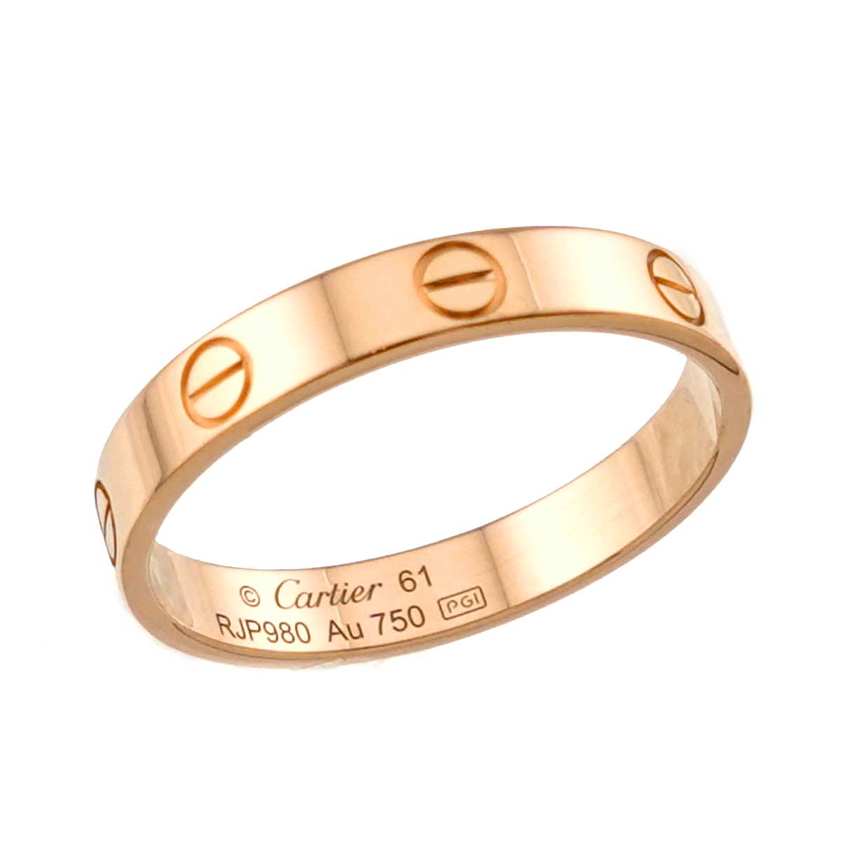 Mini Love Ring 18K Pink Gold 750 size61 9-9.5(US)