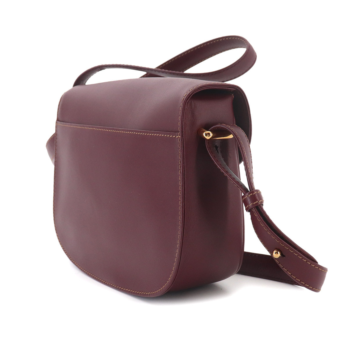 Must Line Shoulder Bag Leather Bordeaux Purse