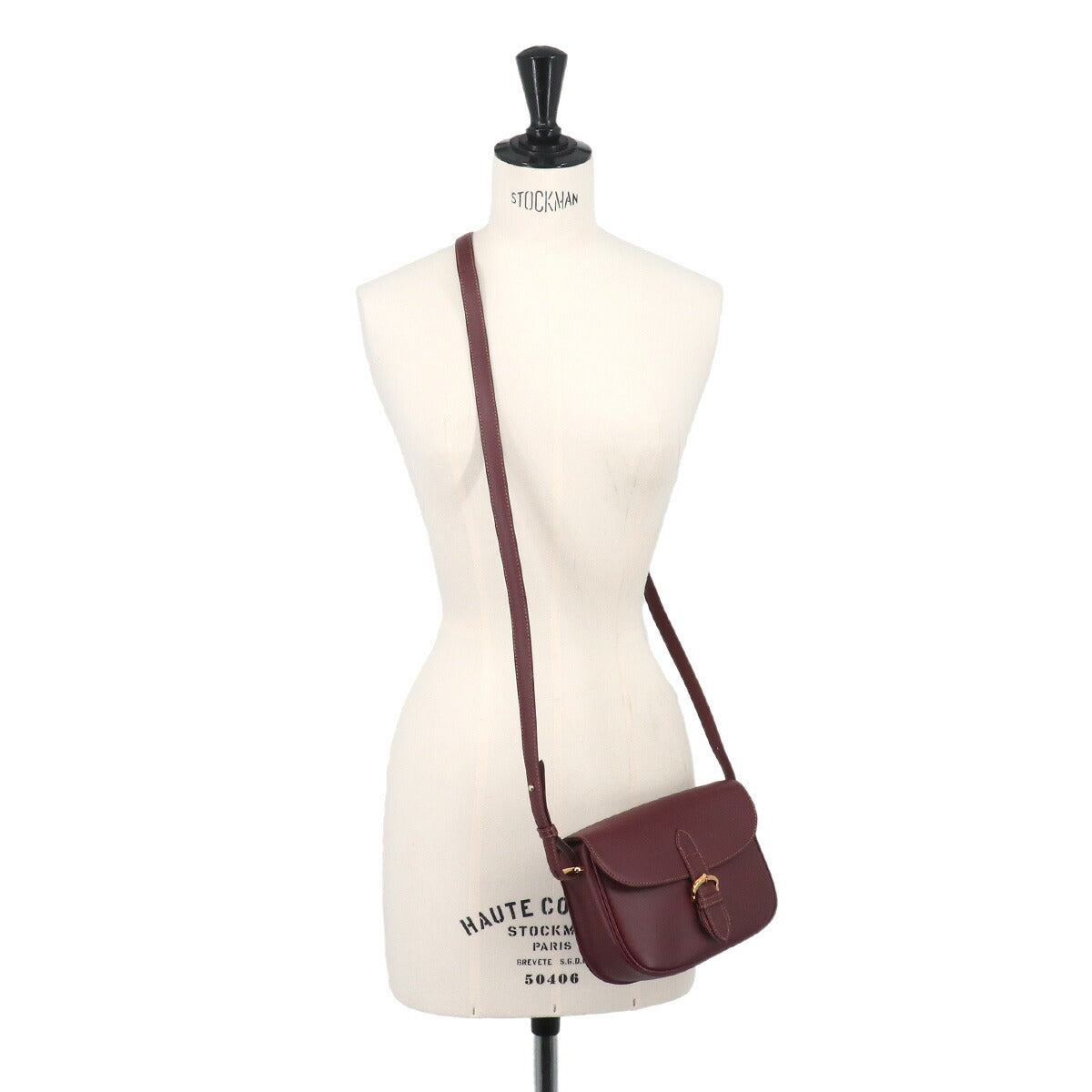Must Line Shoulder Bag Leather Bordeaux Purse