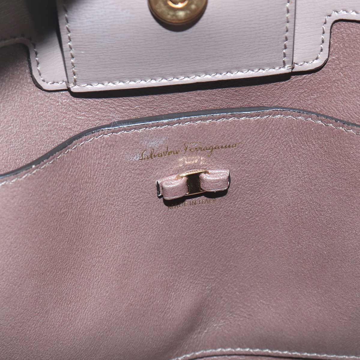 Vara 2way Hand Shoulder Bag Leather Caraway Seed