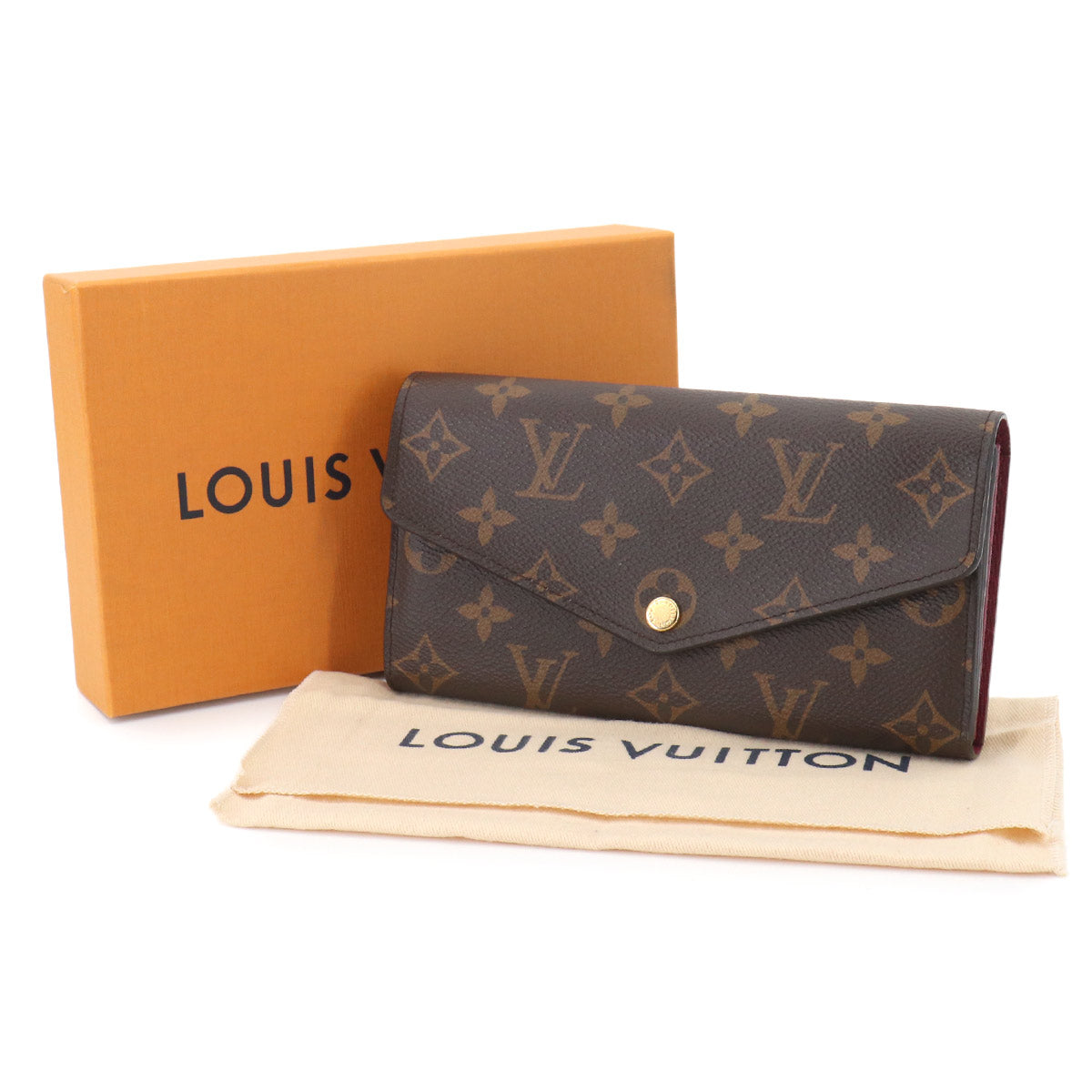 Monogram Sarah Wallet Brown Fuschia M62234 Purse