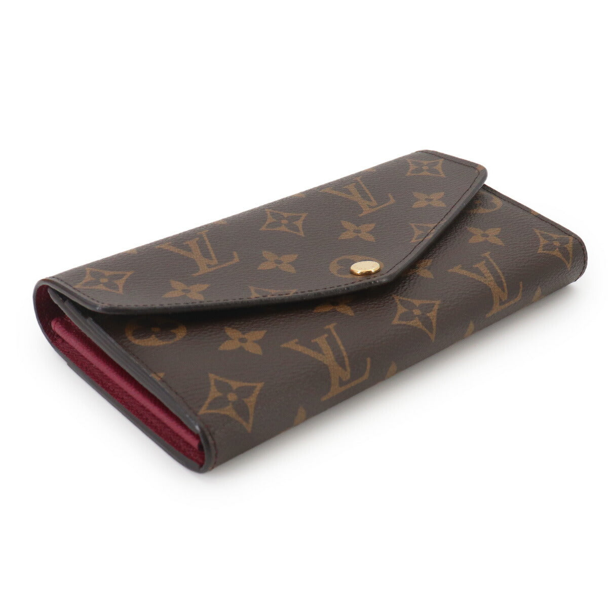 Monogram Sarah Wallet Brown Fuschia M62234 Purse