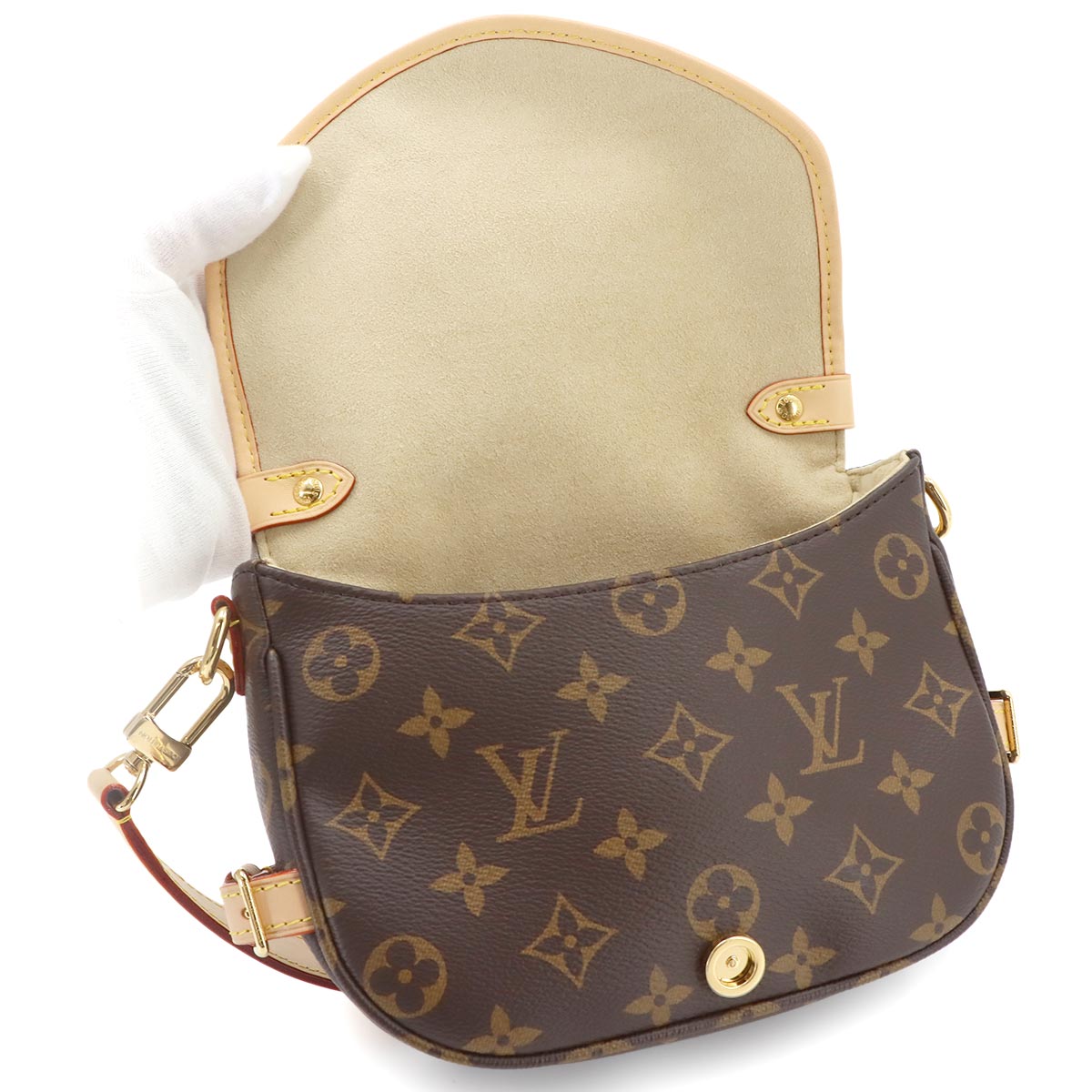 Monogram Saumur BB 2way Hand Shoulder Bag Brown M46740