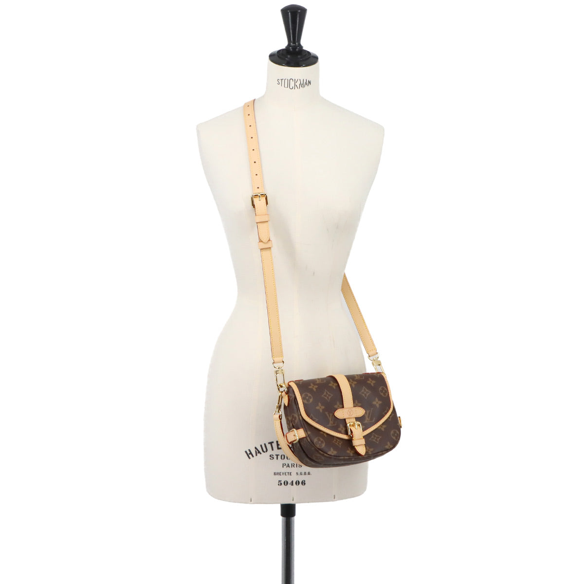 Monogram Saumur BB 2way Hand Shoulder Bag Brown M46740