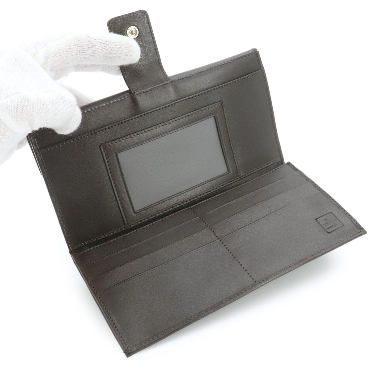 Zucca Long Wallet Canvas Leather Brown 2251 Purse