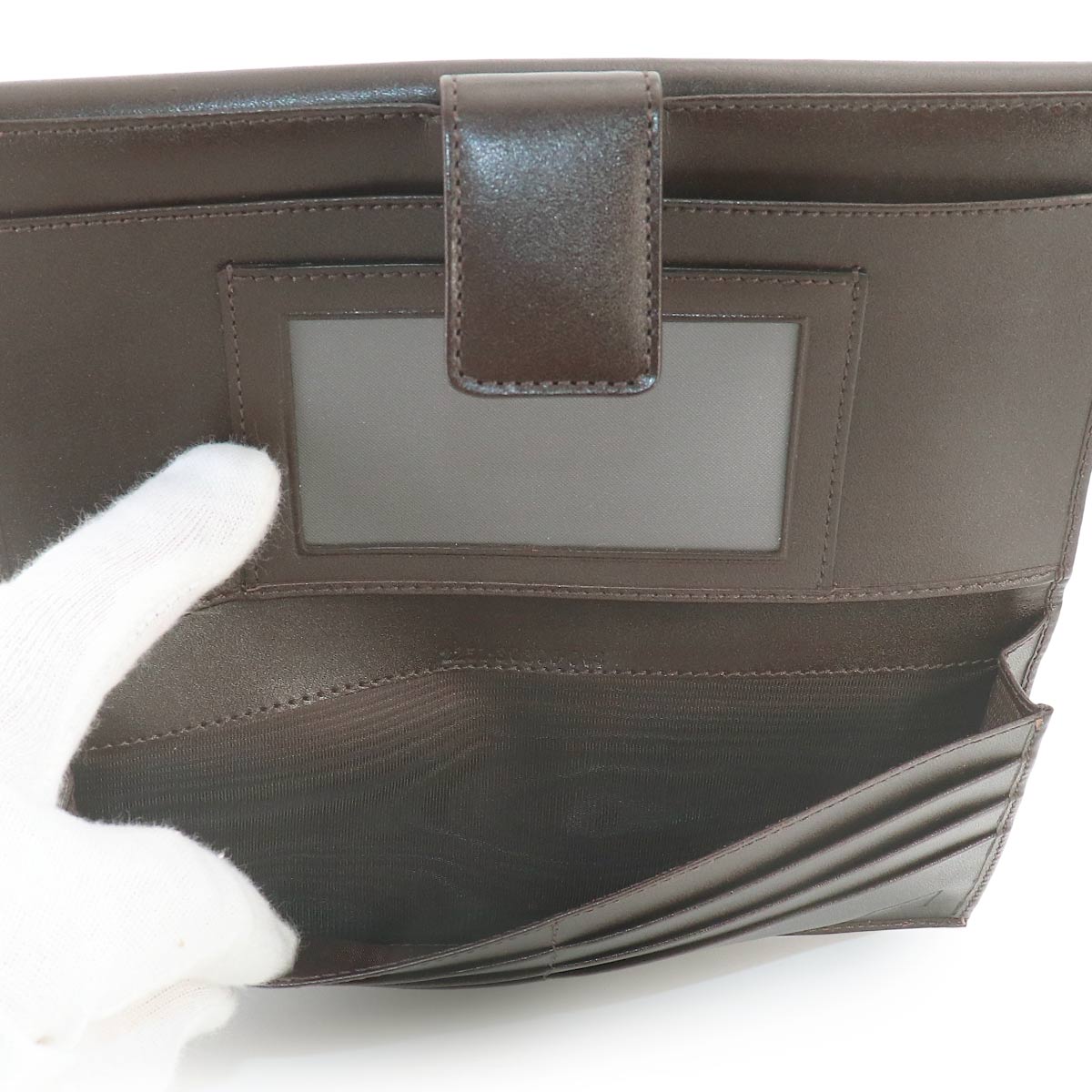 Zucca Long Wallet Canvas Leather Brown 2251 Purse