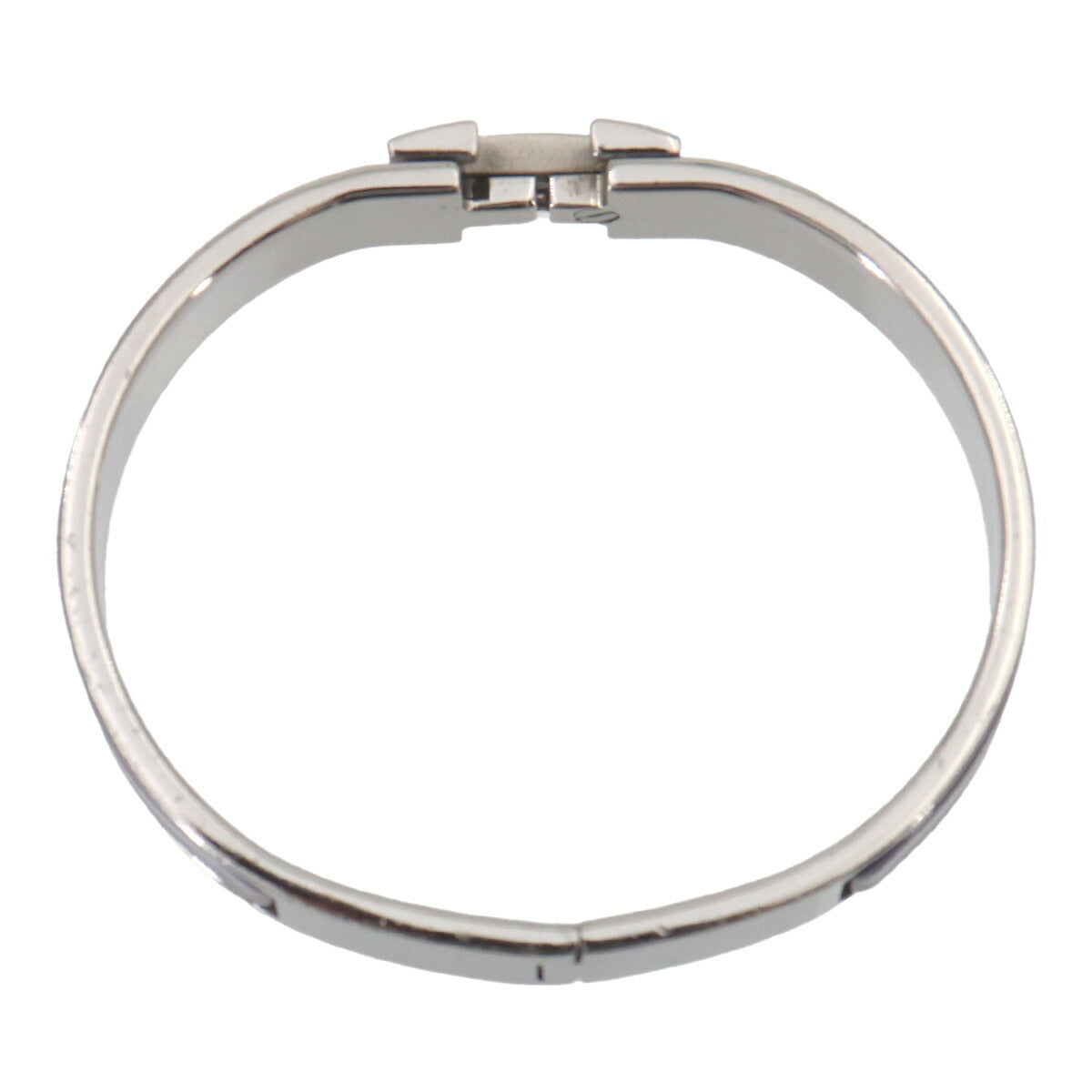 Clic H PM Bangle Silver Green Accessory
