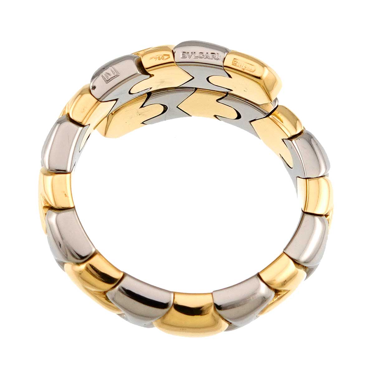 Alveare Ring 18K YG Yellow Gold 750 SS Size6(US)