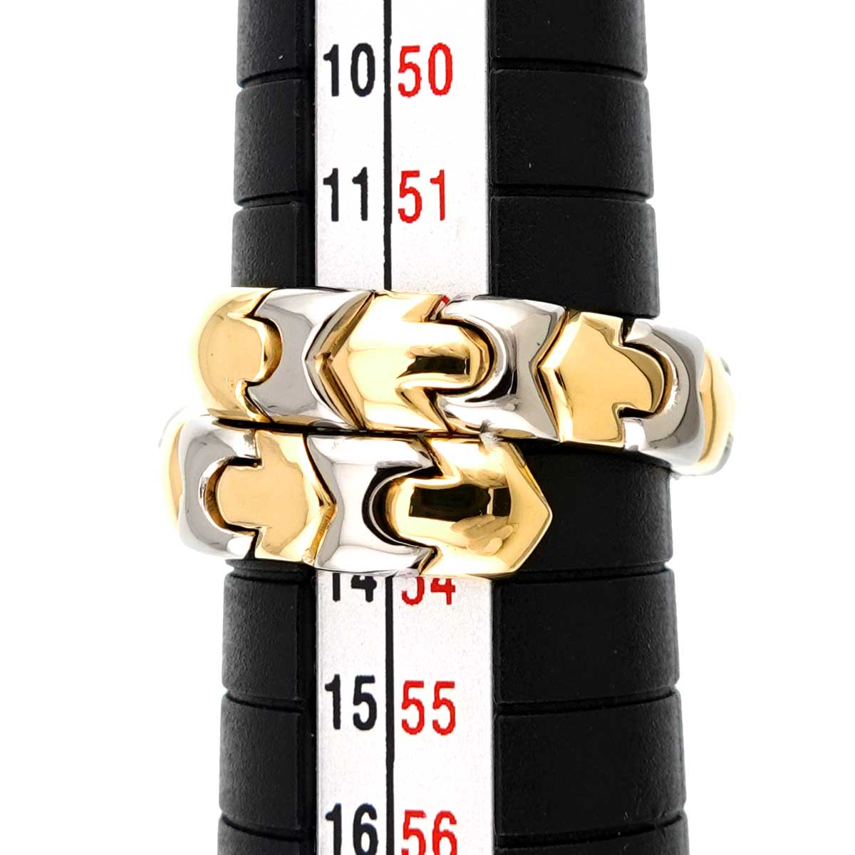 Alveare Ring 18K YG Yellow Gold 750 SS Size6(US)