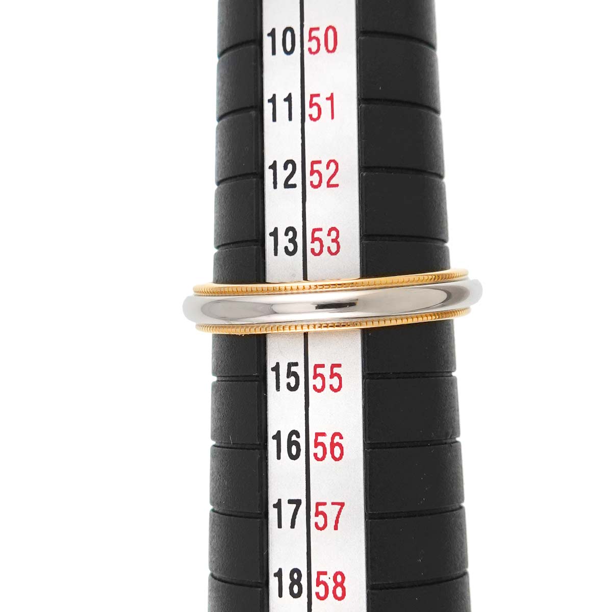 Milgrain Band Ring 18K YG 750 Pt Size6.75(US)