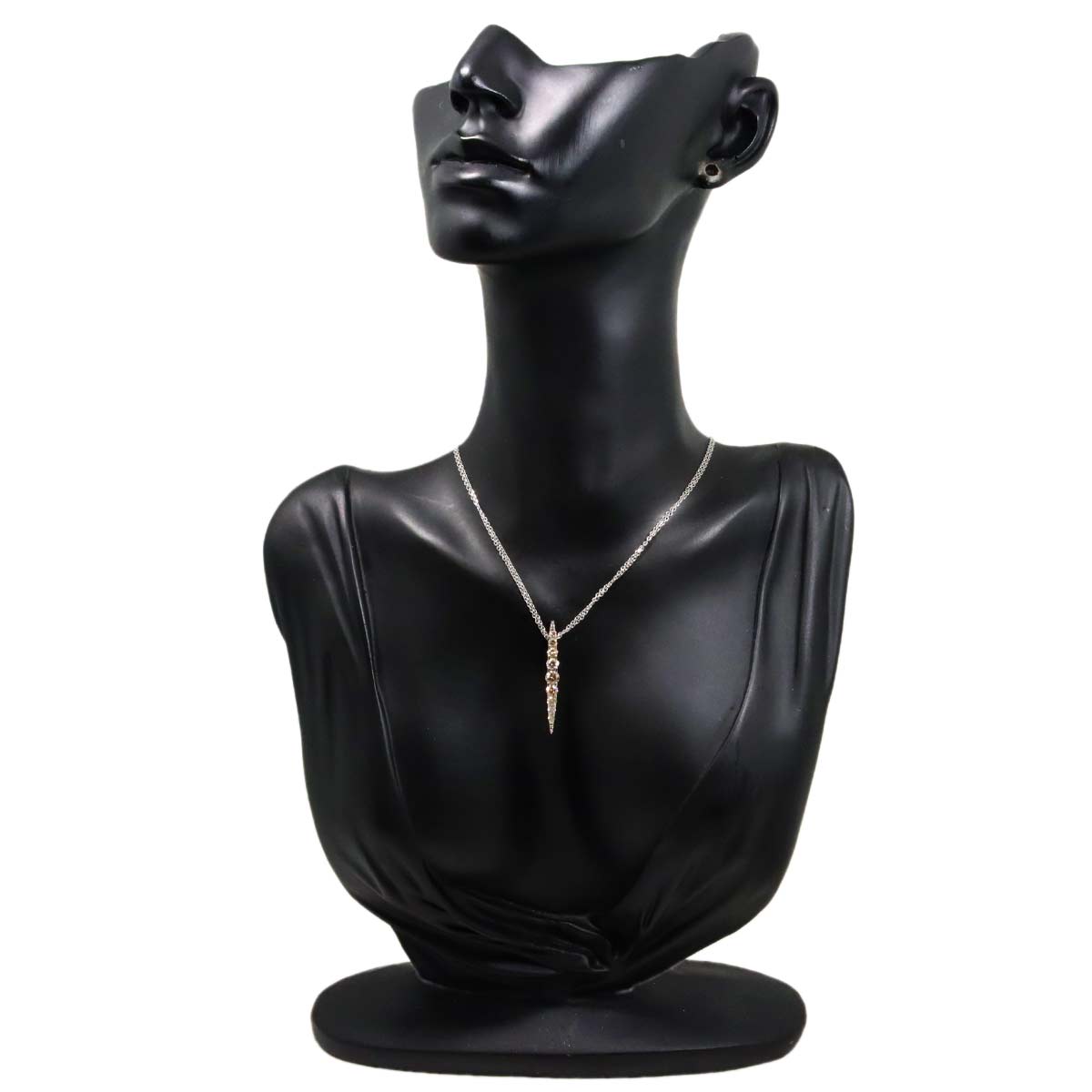 BrownDiamond 1.00ct Necklace 18K White Gold 750