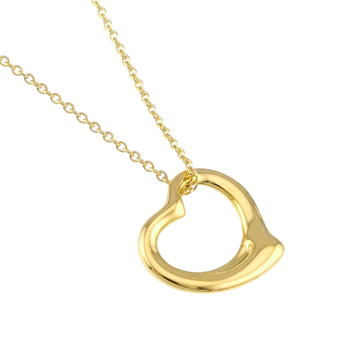 Open Heart Necklace 18K Yellow Gold 750