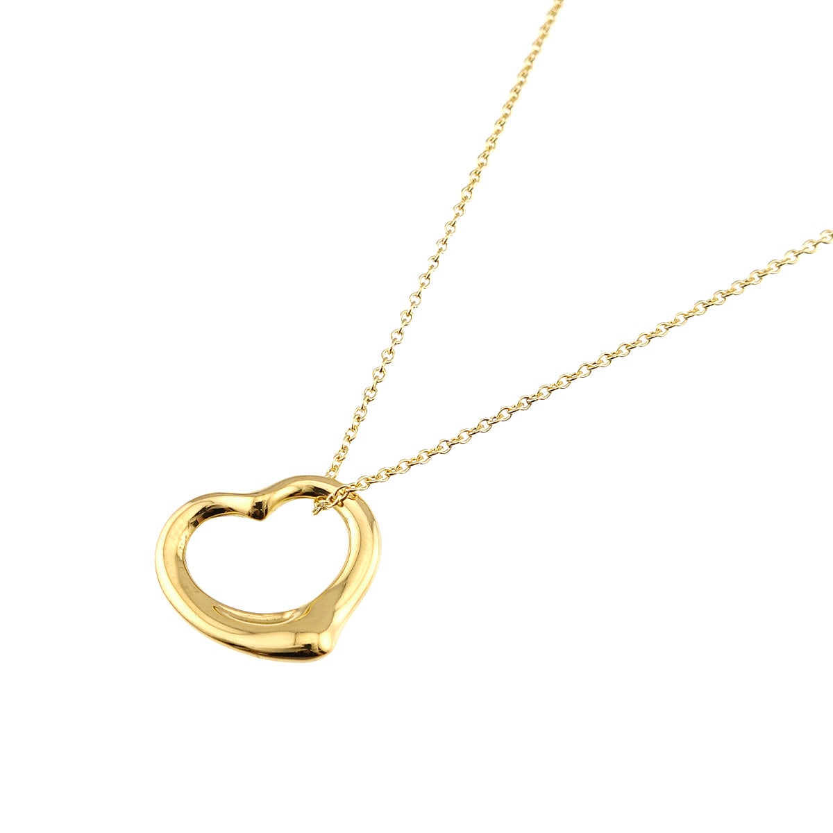 Open Heart Necklace 18K Yellow Gold 750