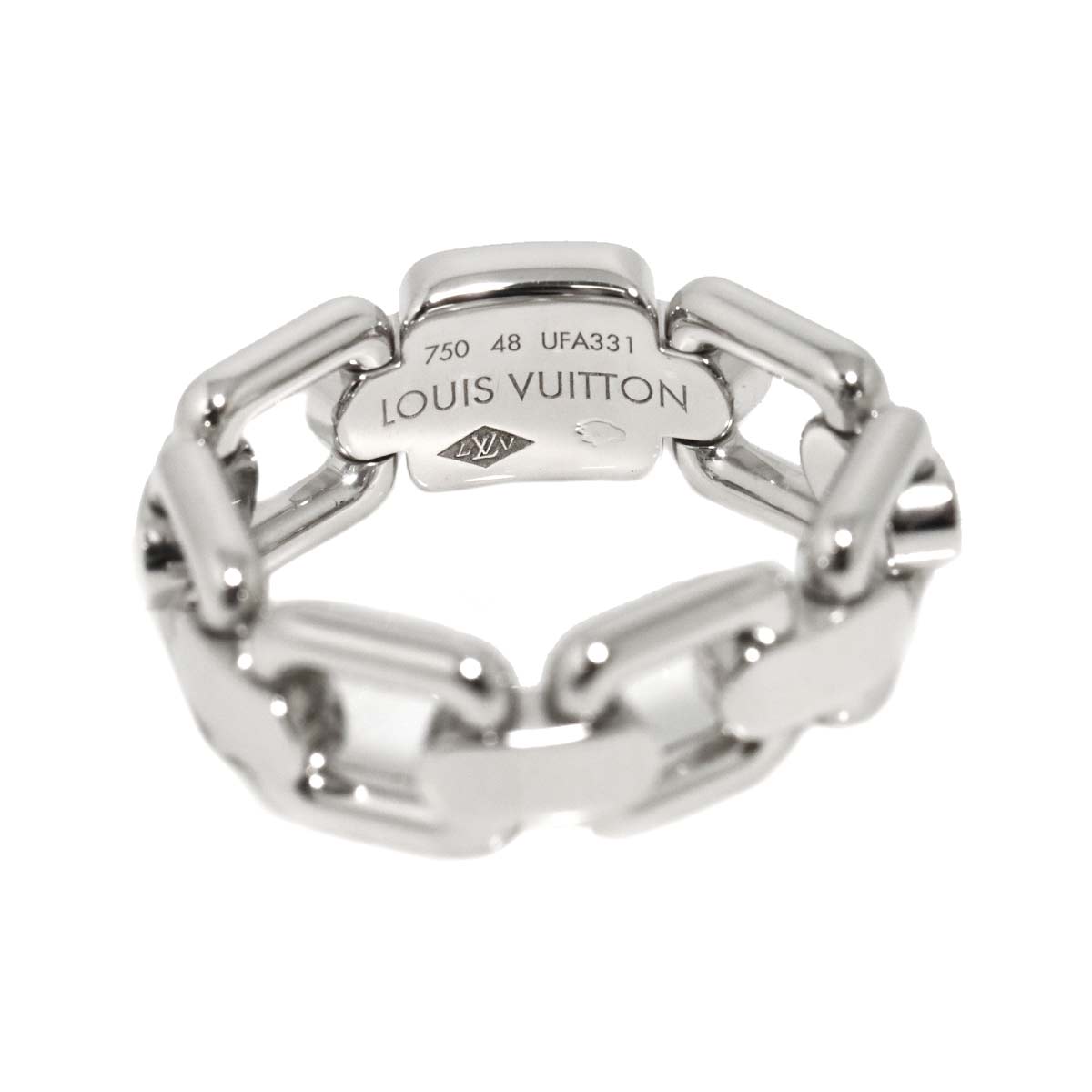 Berg Chain Ring 18K WG 750 size48 4.75-5(US)