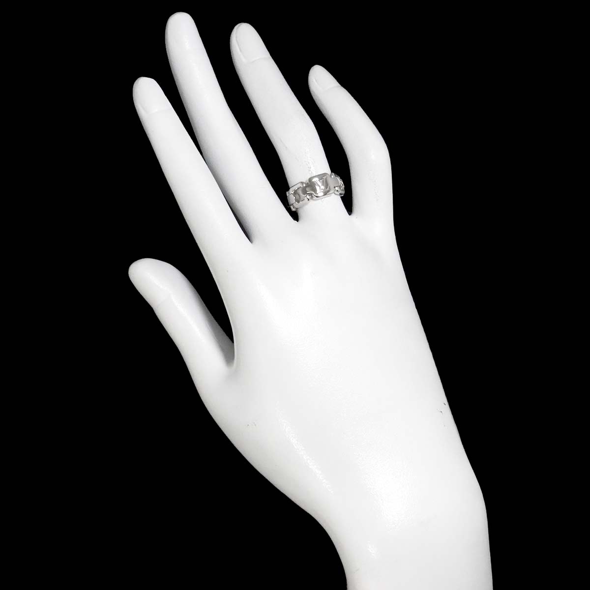 Berg Chain Ring 18K WG 750 size48 4.75-5(US)