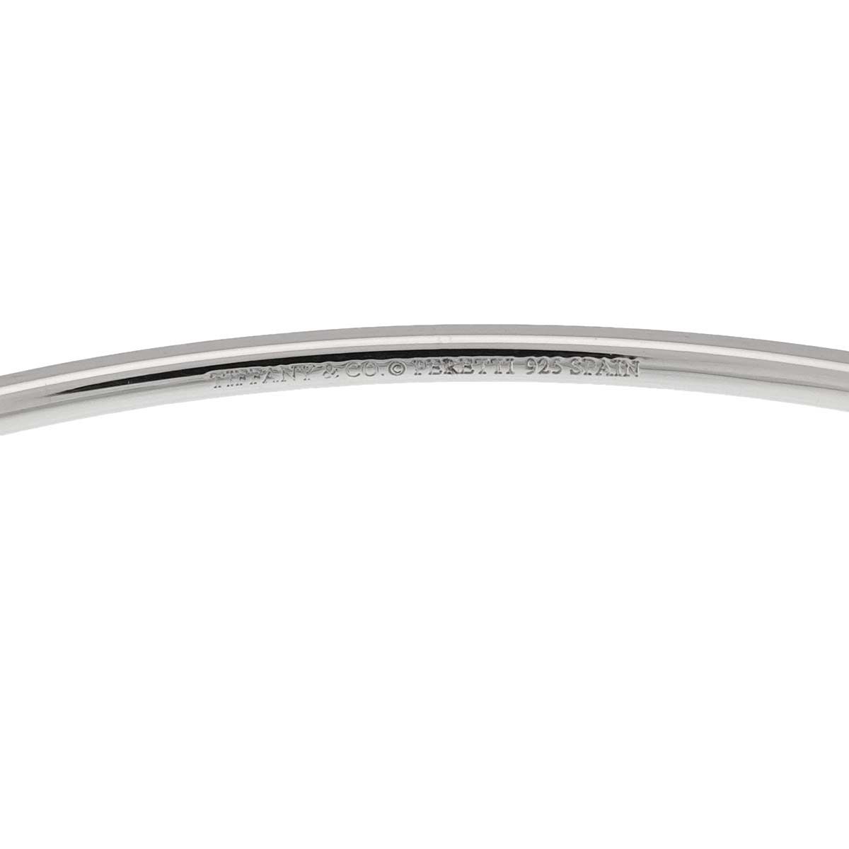 Double Teardrop Bangle Bracelet SV 925 Silver