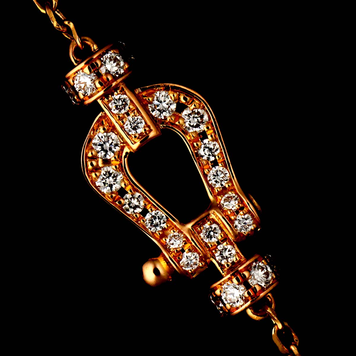 Force10 Diamond Bracelet SM 18K Pink Gold 750