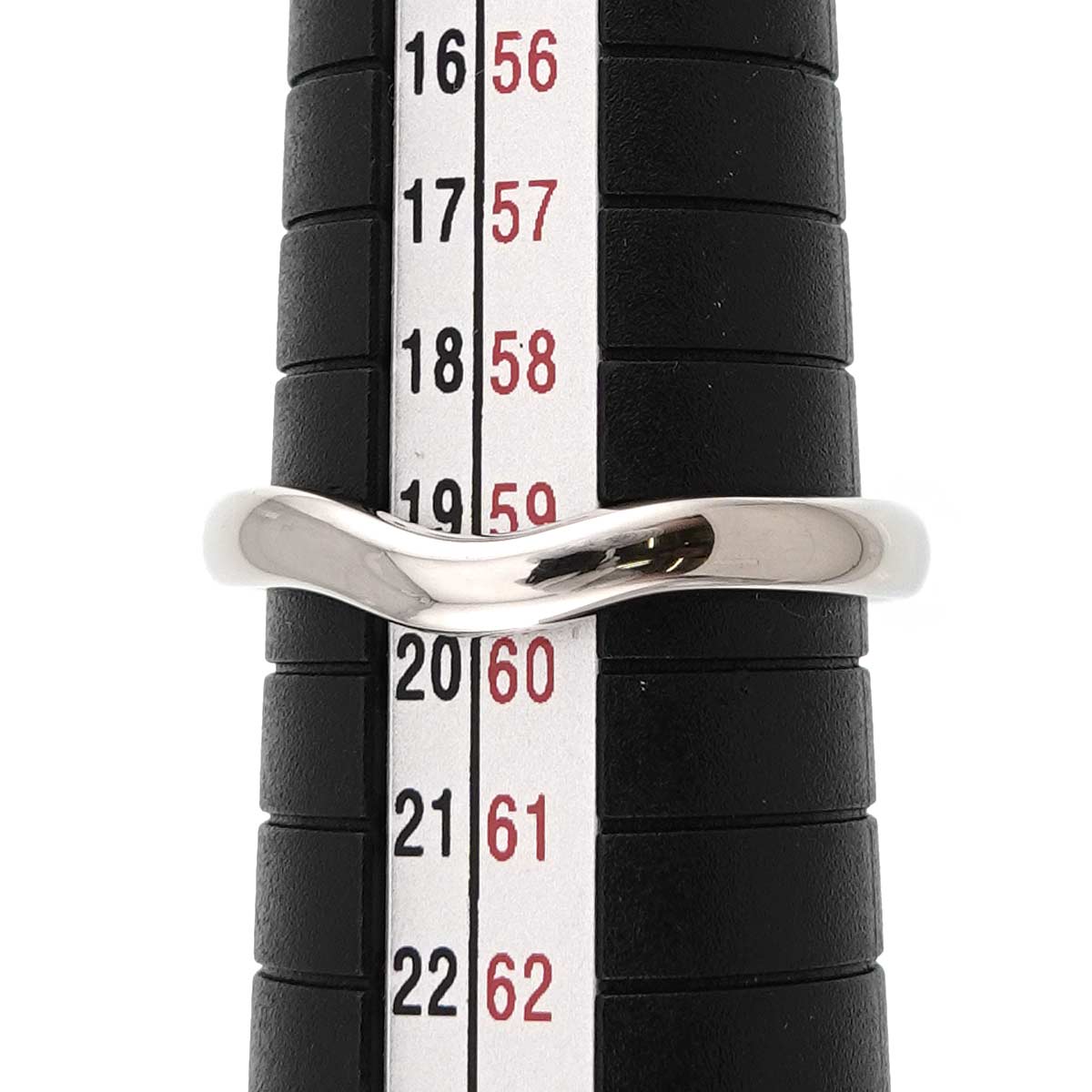 Wide Curved Band Ring Pt Platinum size8.75(US)