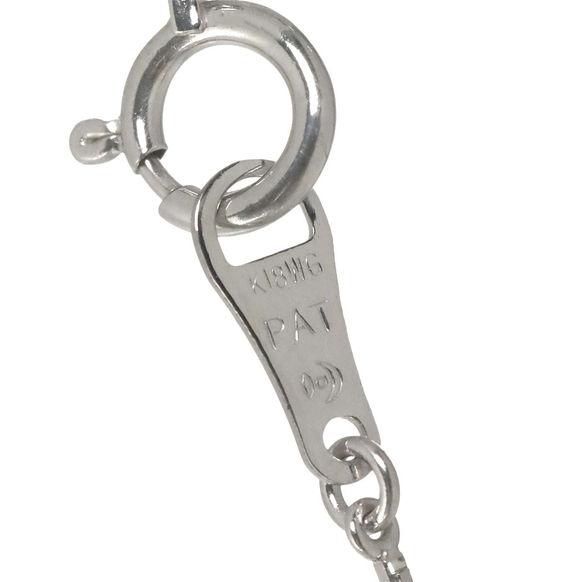 Diamond 0.36ct Necklace 18K White Gold 750