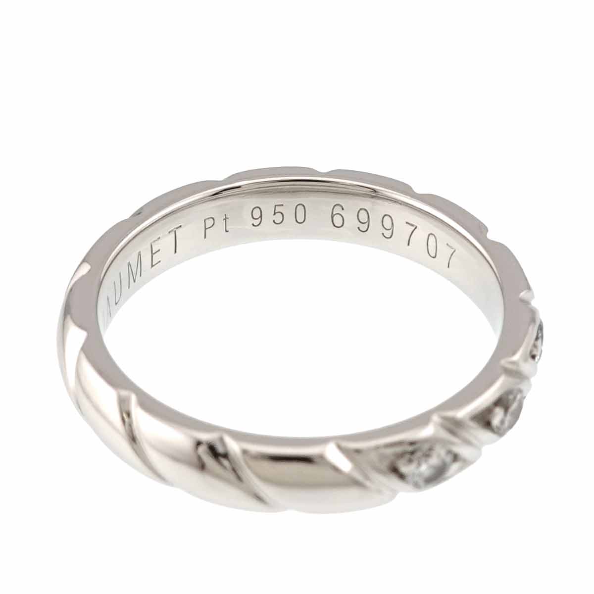 Torsade Half Diamond Ring Platinum 5.75-6(US)