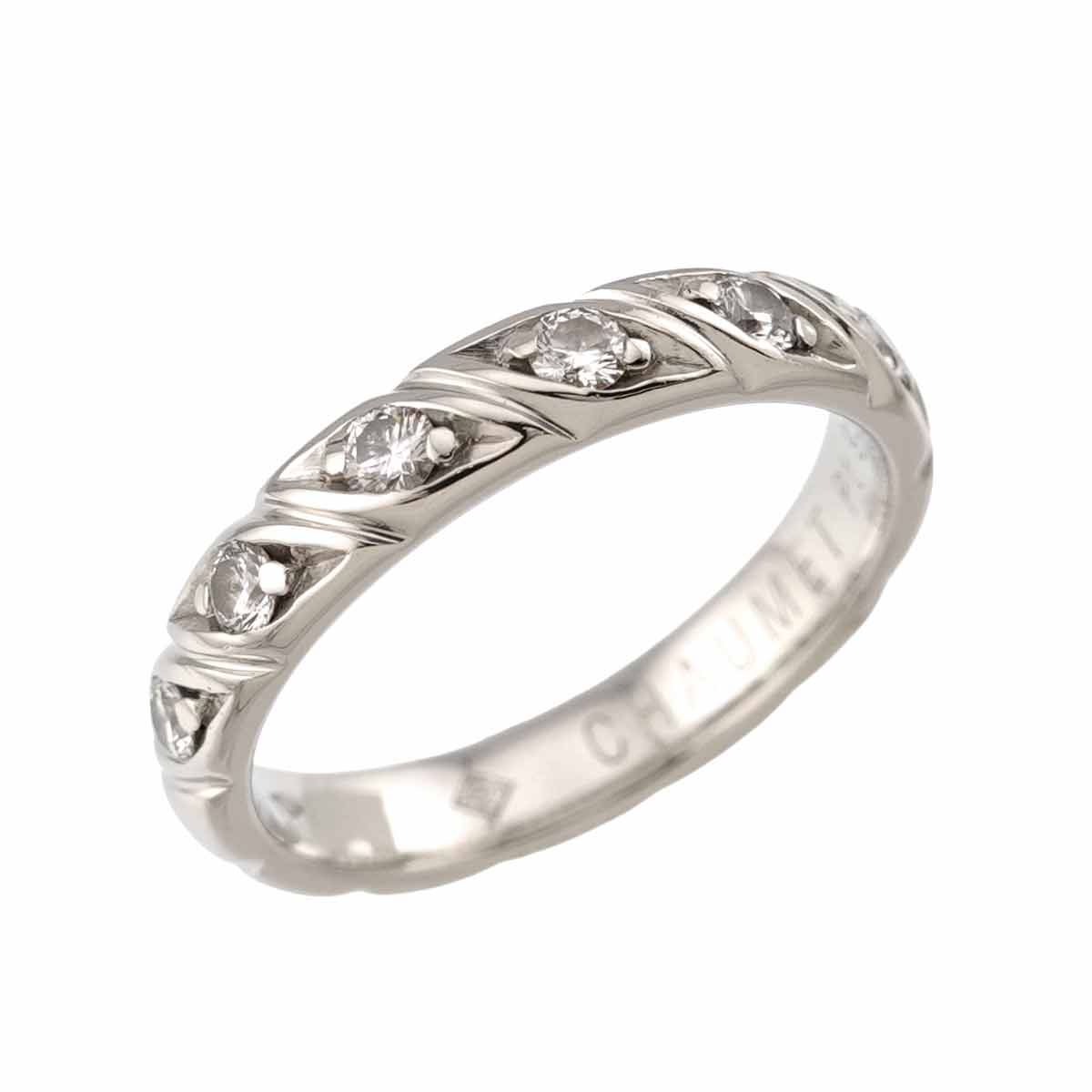 Torsade Half Diamond Ring Platinum 5.75-6(US)