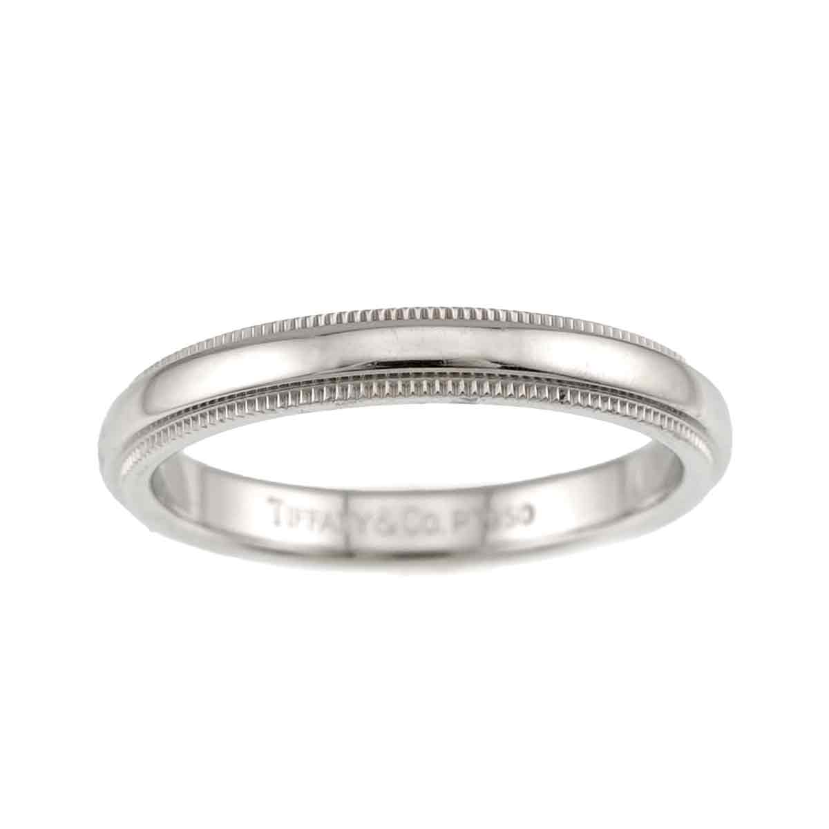 Milgrain Band Ring Pt Platinum Size7.25(US)