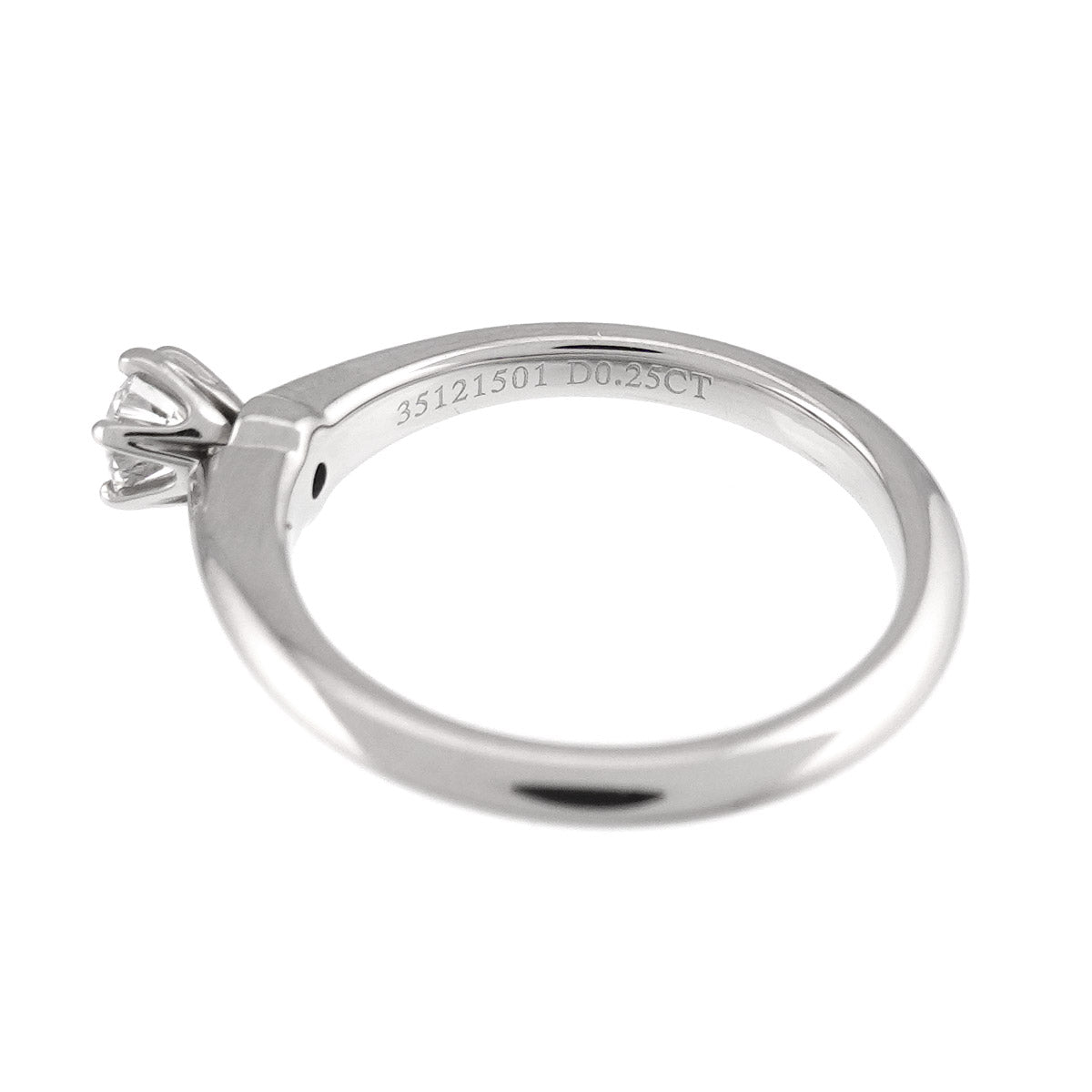 Diamond 0.25ct F/VS2/3EX Ring Pt 4.75-5(US)