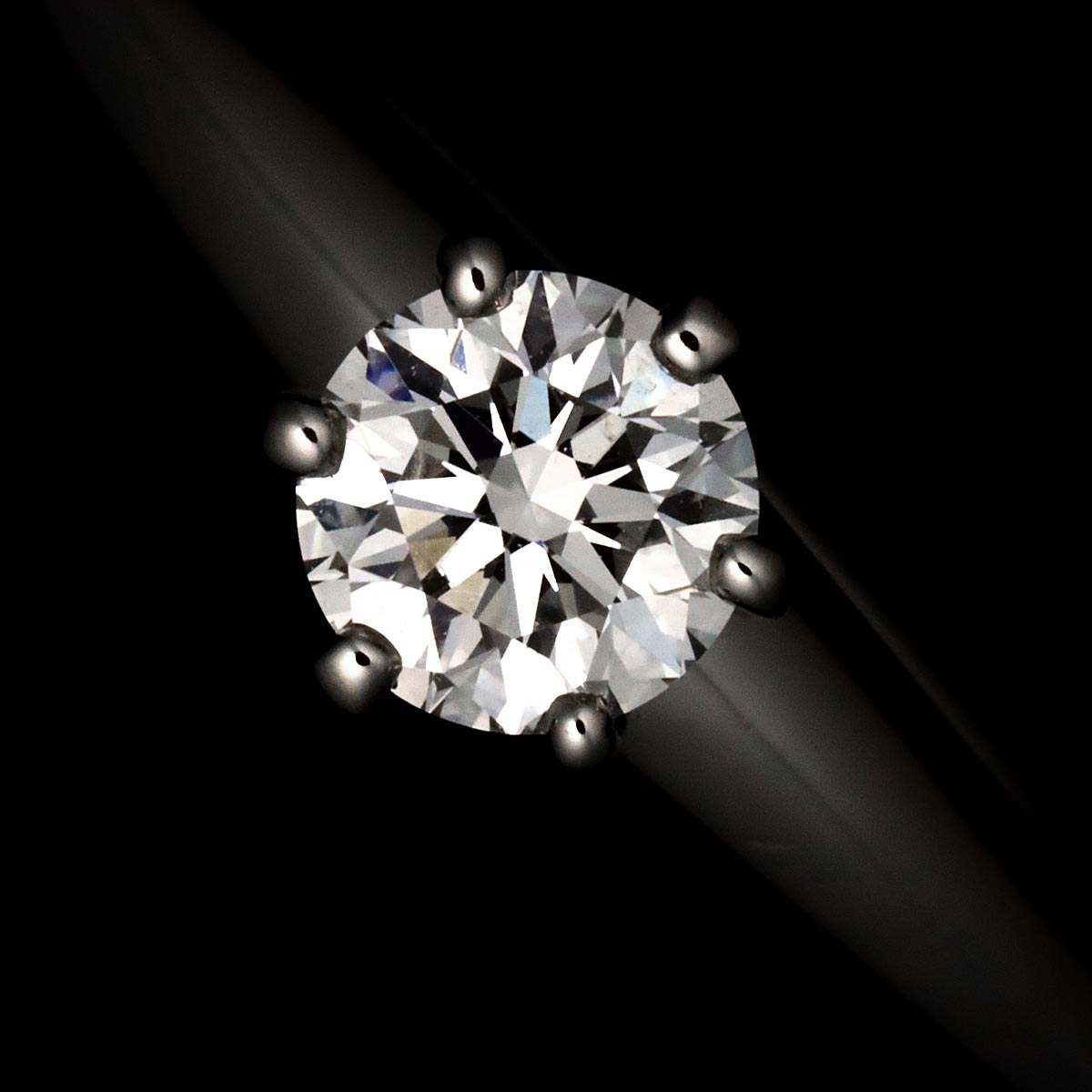 Diamond 0.25ct F/VS2/3EX Ring Pt 4.75-5(US)