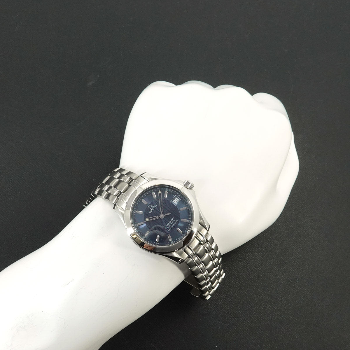 Seamaster 120m 2501 81 Automatic Date Navy Dial Mens Watch