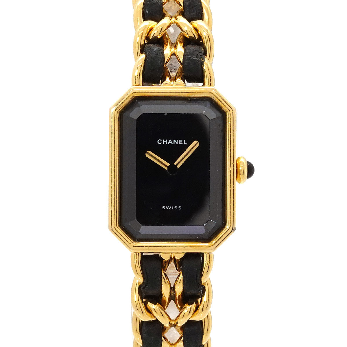 Premiere Size L H0001 Vintage Quartz Black Dial Ladies Watch