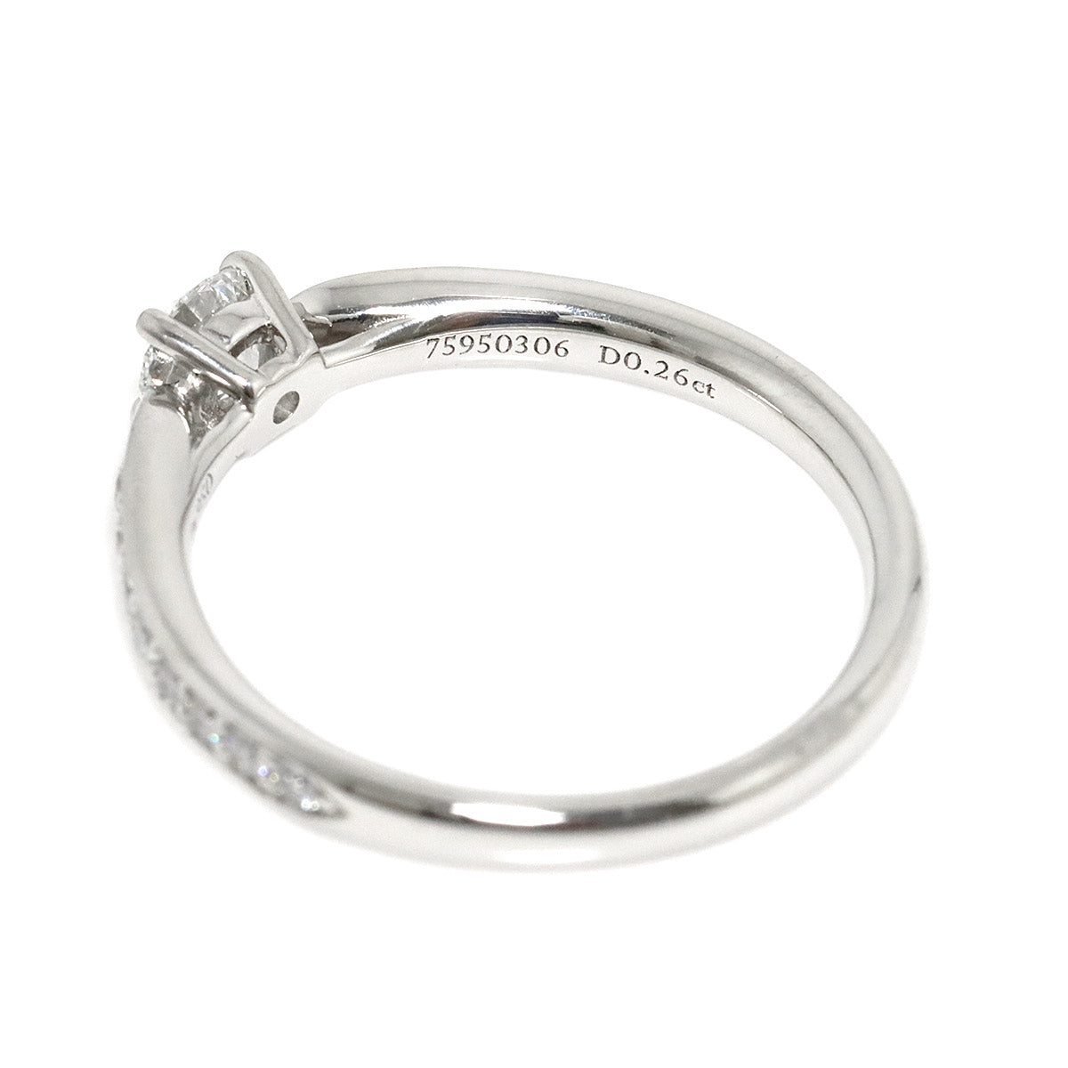 Harmony Diamond 0.26ct H/VS1/3EX Ring Pt Size4.75-5(US)