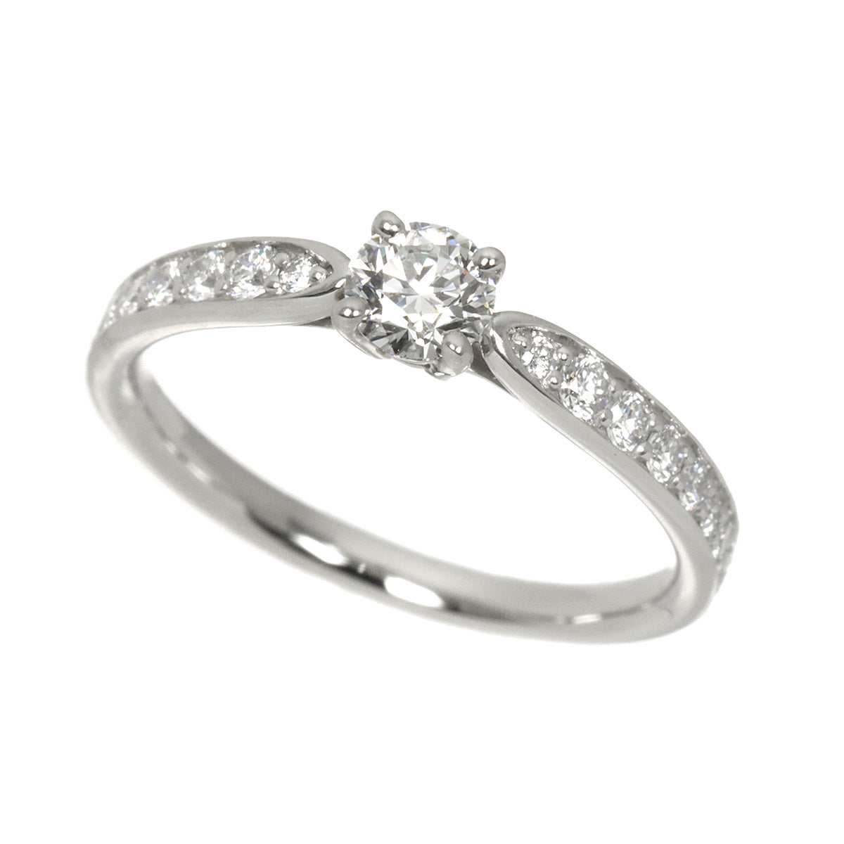 Harmony Diamond 0.26ct H/VS1/3EX Ring Pt Size4.75-5(US)