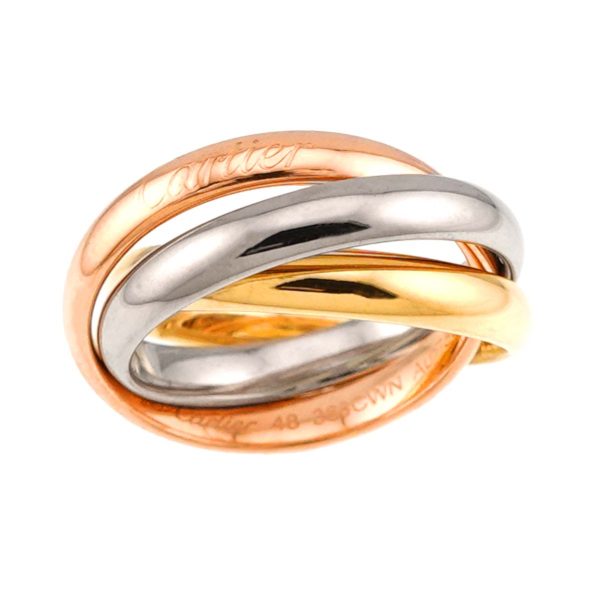 Trinity Ring MM 18K YG WG PG 750 Size48 4.5(US)