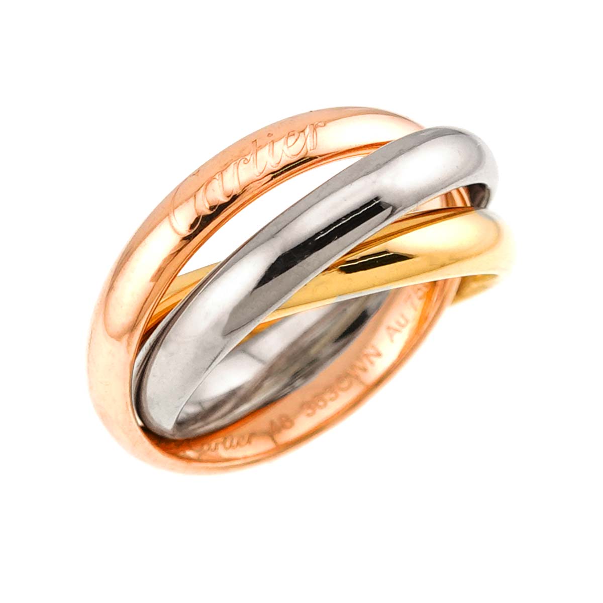Trinity Ring MM 18K YG WG PG 750 Size48 4.5(US)