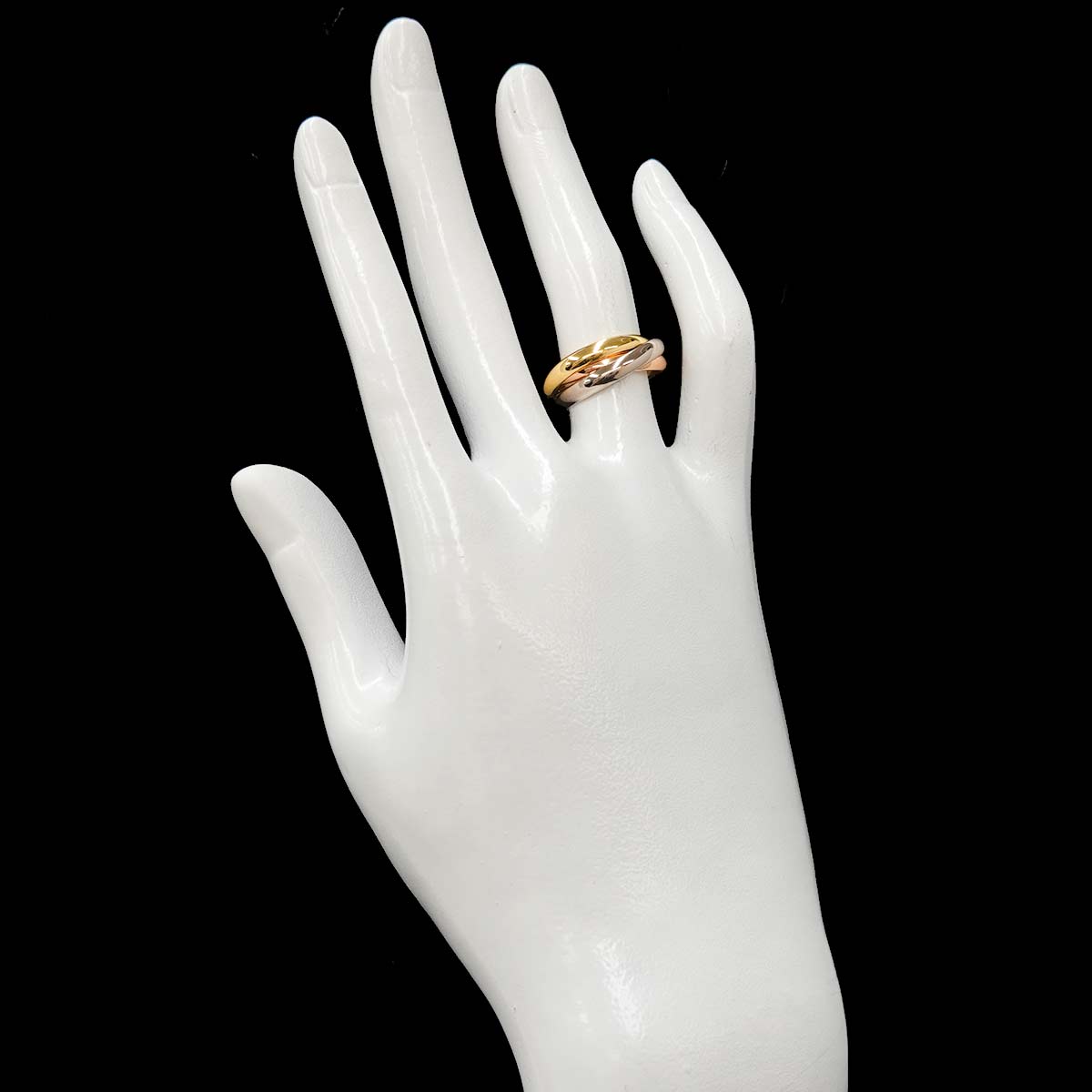 Trinity Ring MM 18K YG WG PG 750 Size48 4.5(US)