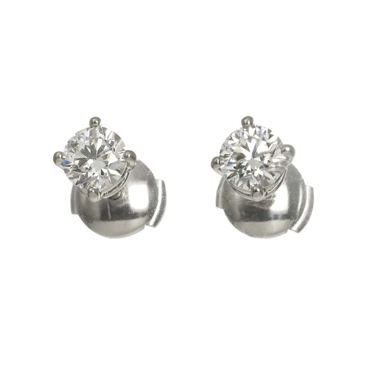 Diamond 0.56ctx2 G/VVS2/3EX-EX Earrings Pierced Pt