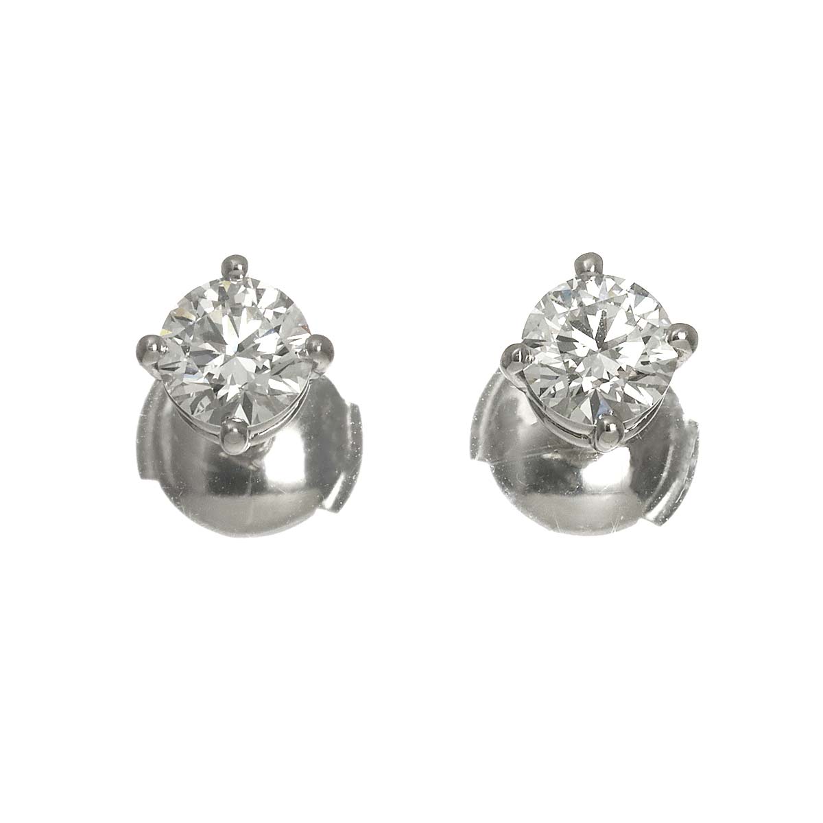 Diamond 0.56ctx2 G/VVS2/3EX-EX Earrings Pierced Pt